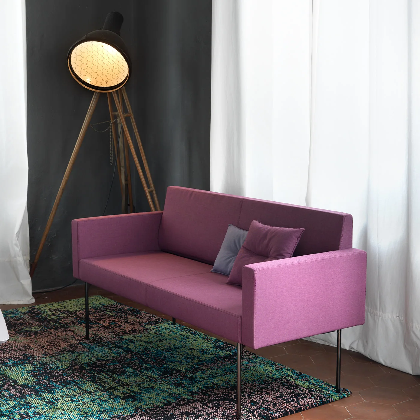 Laguna B 2 Seater Purple Loveseat