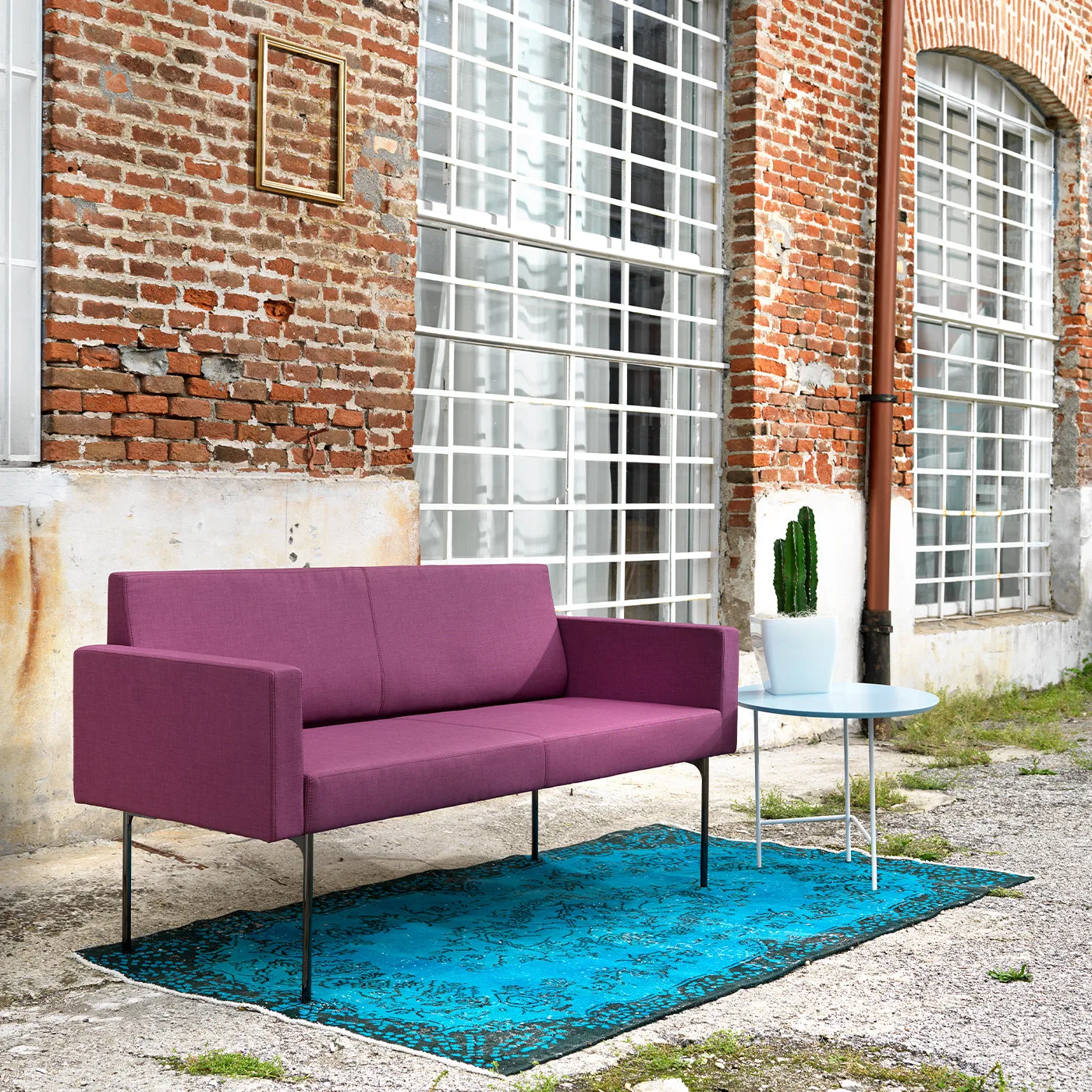 Laguna B 2 Seater Purple Loveseat