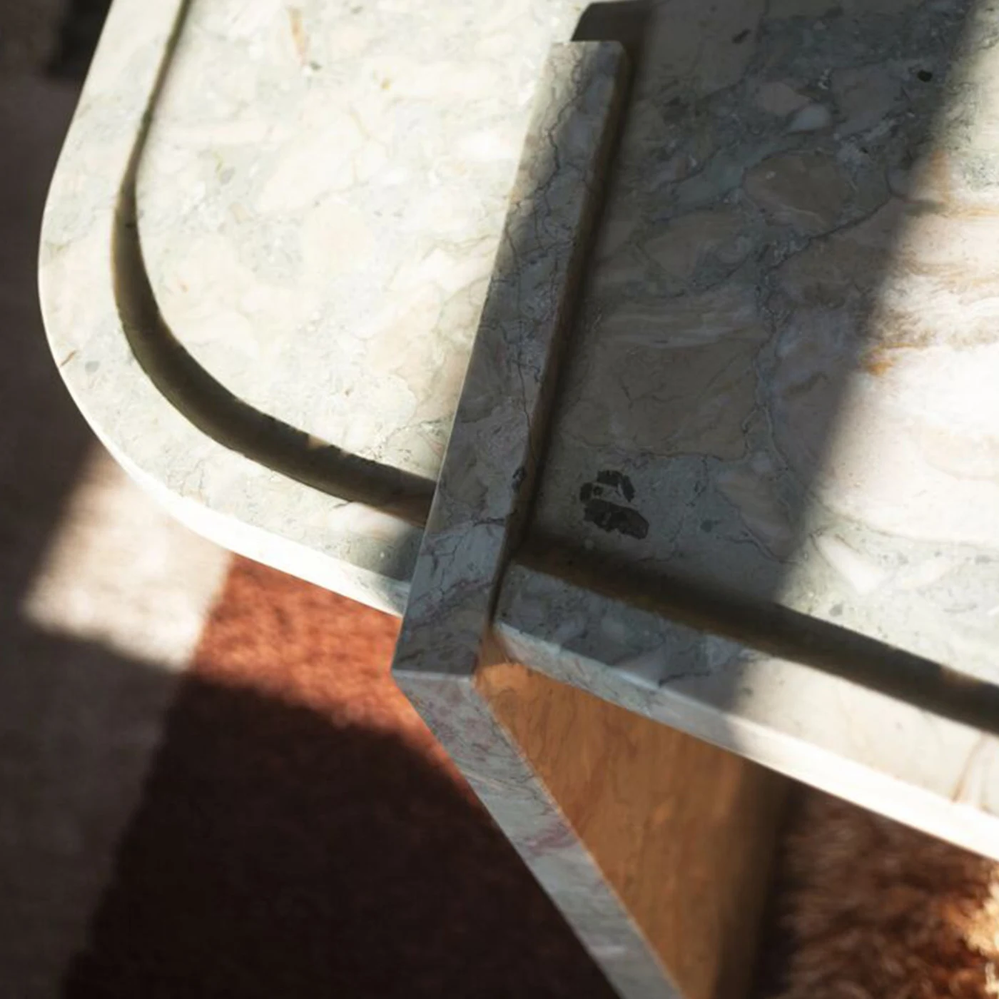 Lana Matte Wildflower Marble Table By Christophe Delcourt