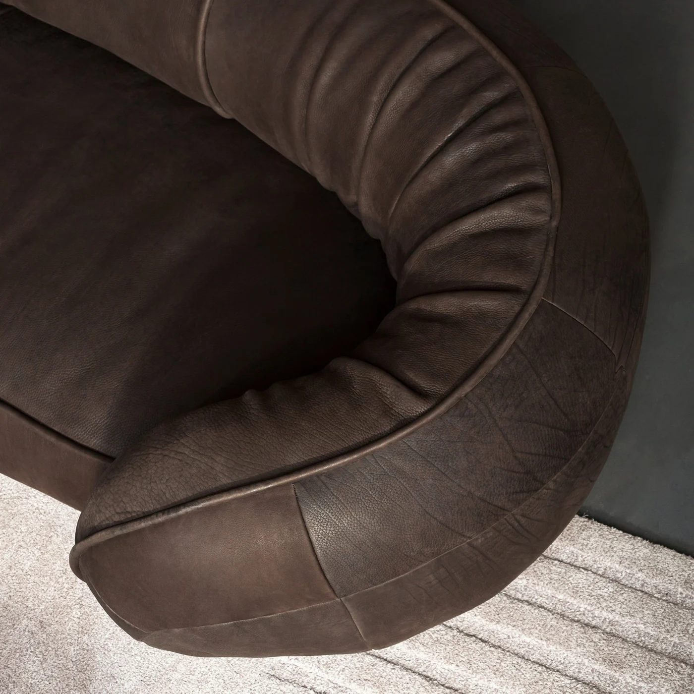 Leon Rhino Ebony Sofa By Draga & Aurel