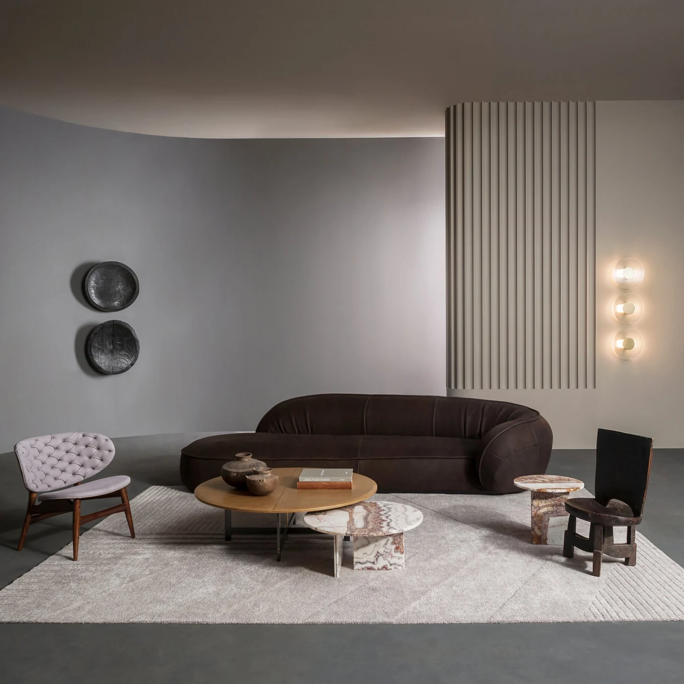 Leon Rhino Ebony Sofa By Draga & Aurel