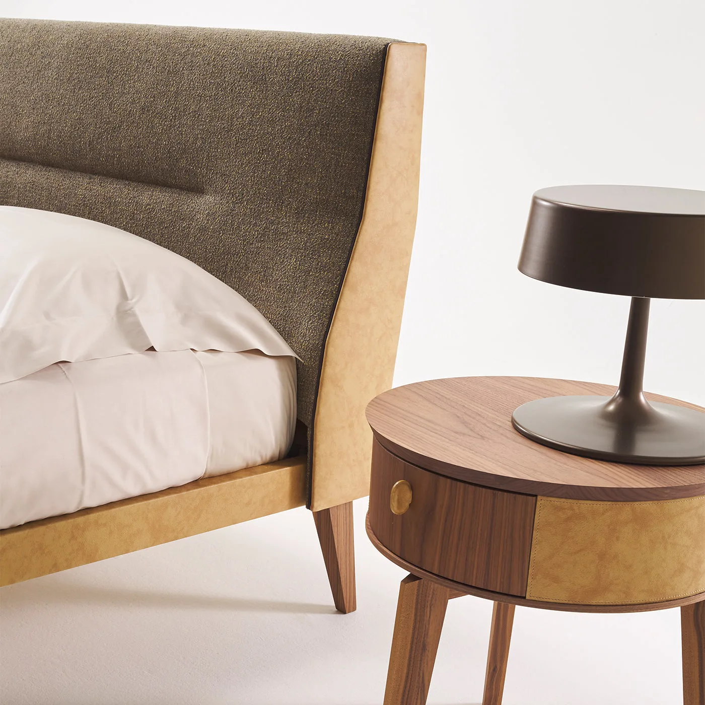 Levanto Beige Sleigh Bed