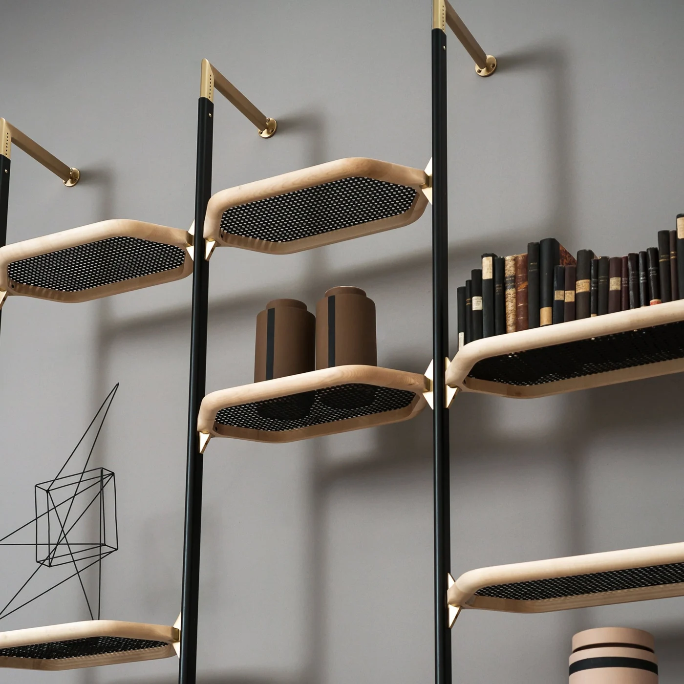 Libelle Wall Solid Maple Bookcase By Pietro Russo