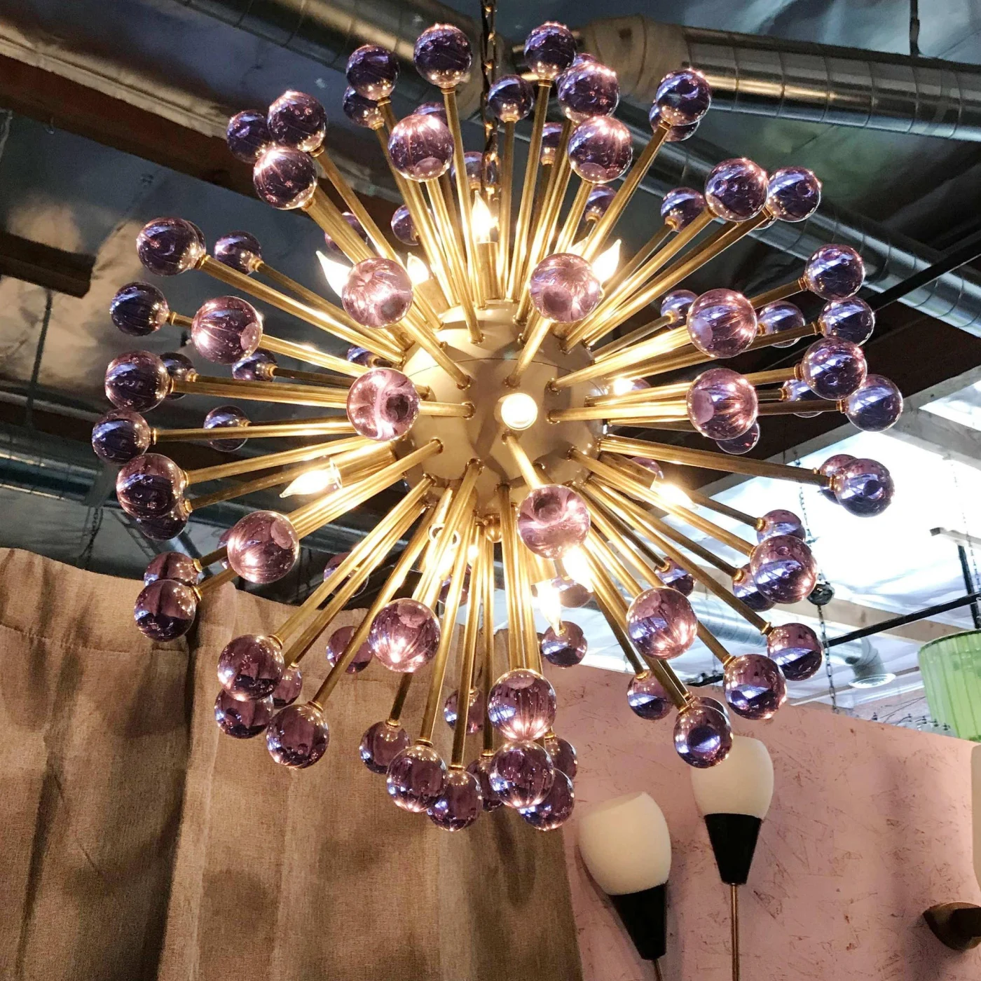 Lilac Burst Sputnik Chandelier