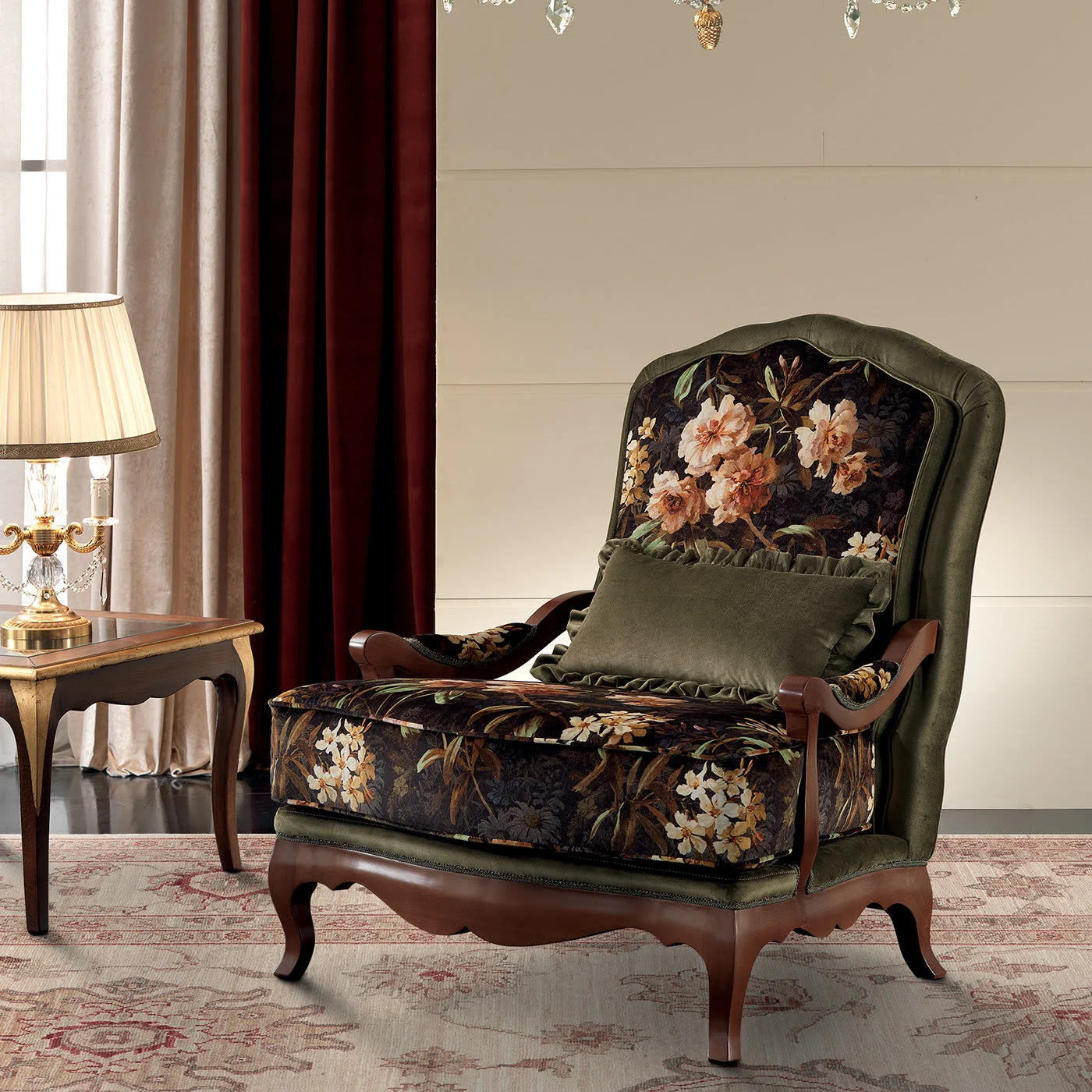 Lisbeth Floral Armchair