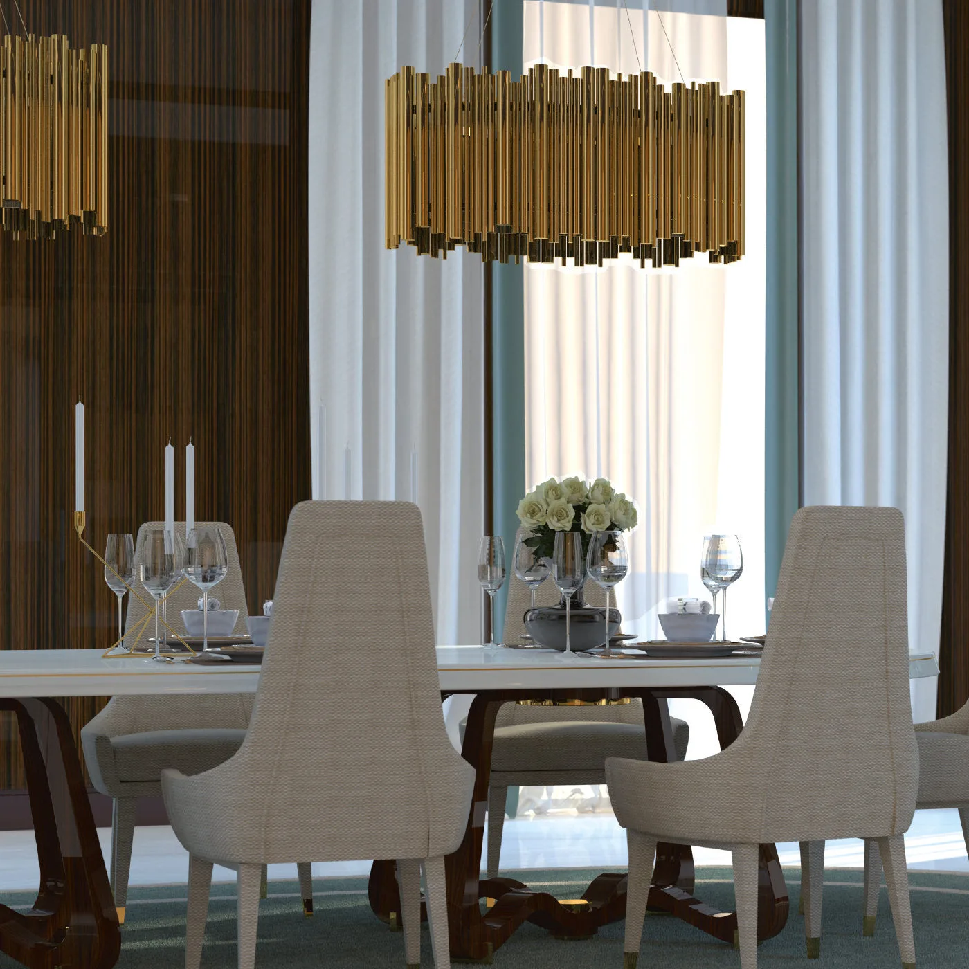 Liz High Beige Chair by Giannella Ventura