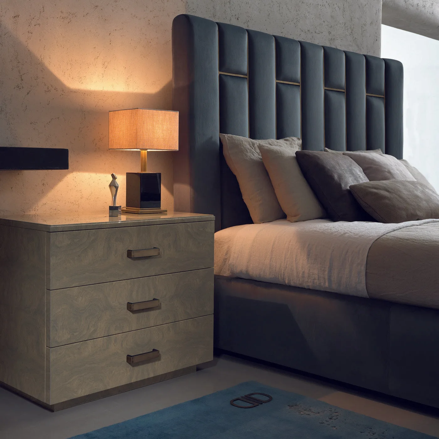 Loft 3 Drawer Beside Table