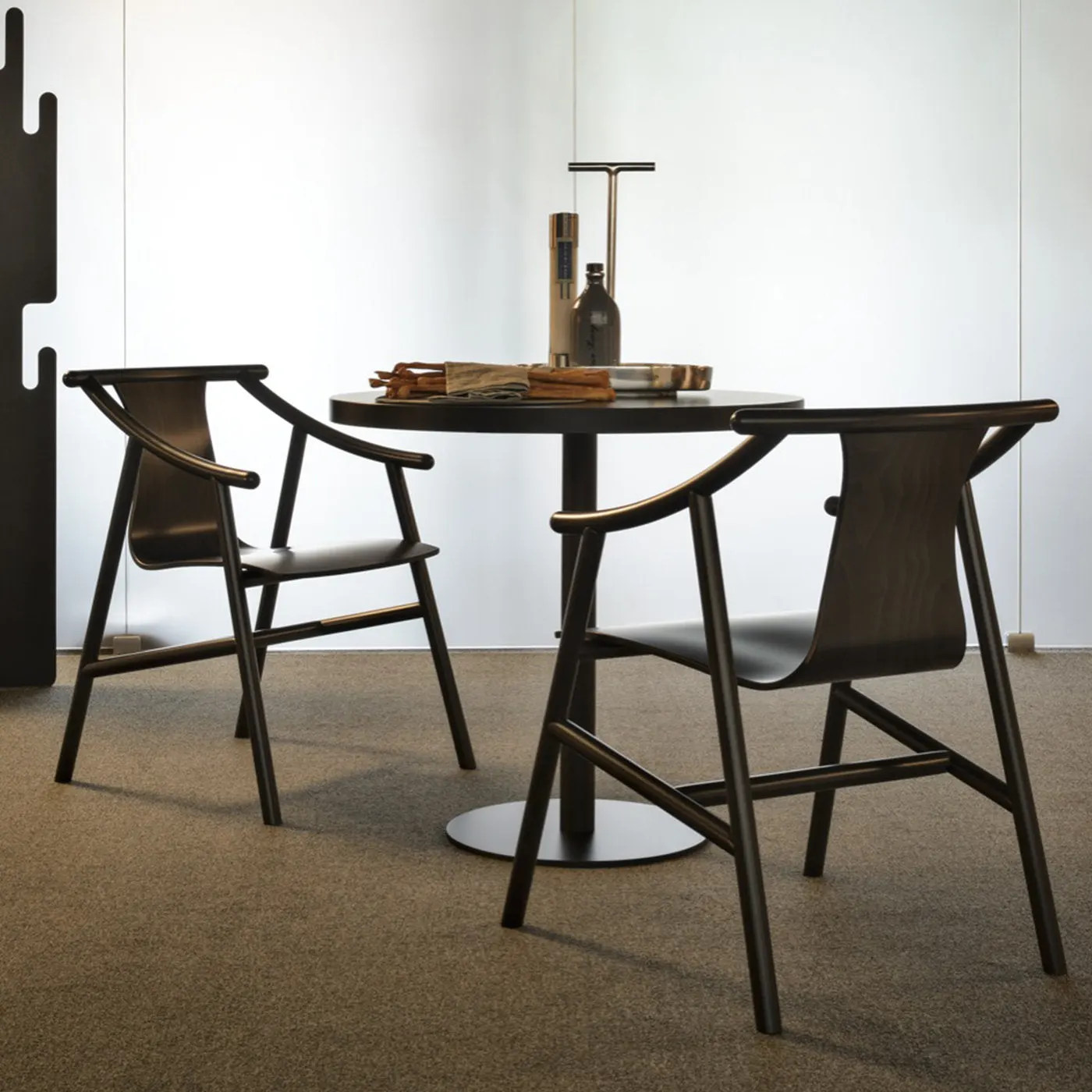 Magistretti 03 01 Black Armchair