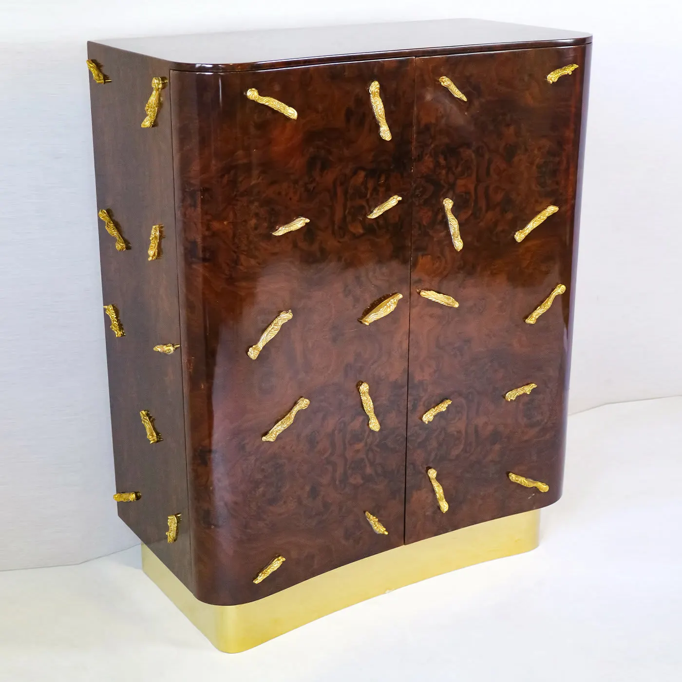 Mahogany Briar Root Cabinet