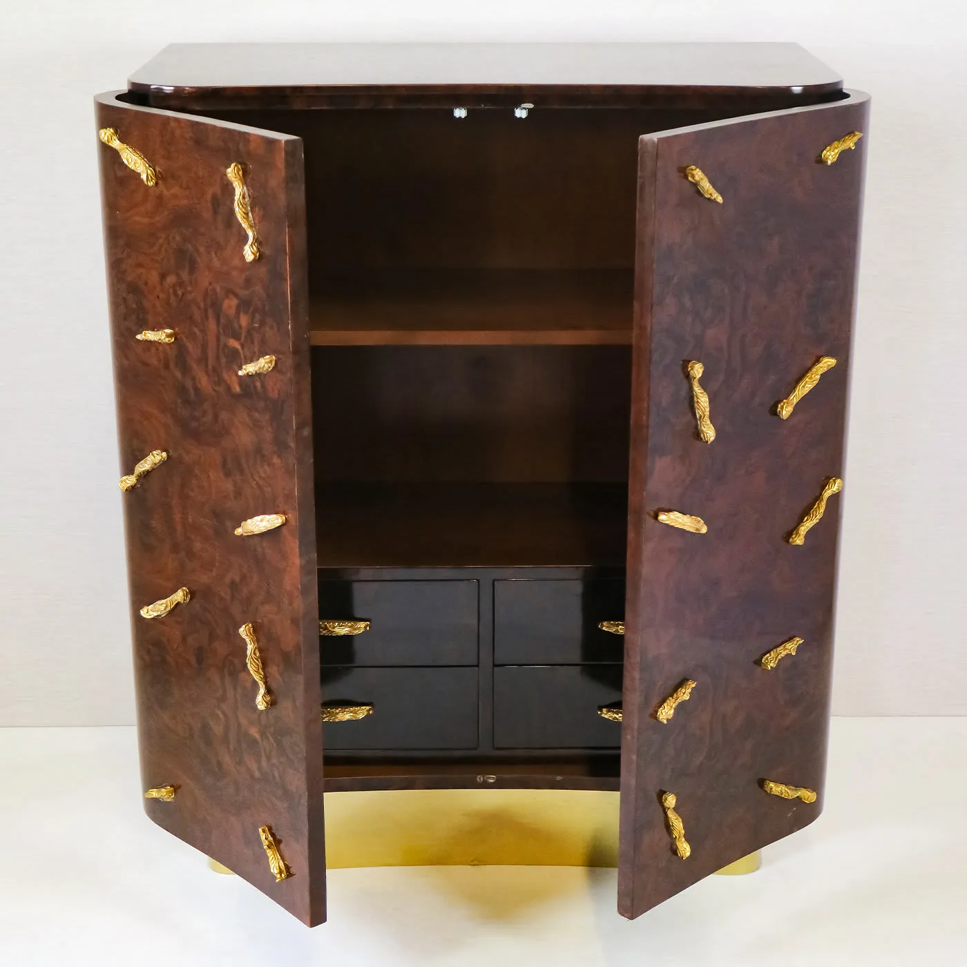 Mahogany Briar Root Cabinet