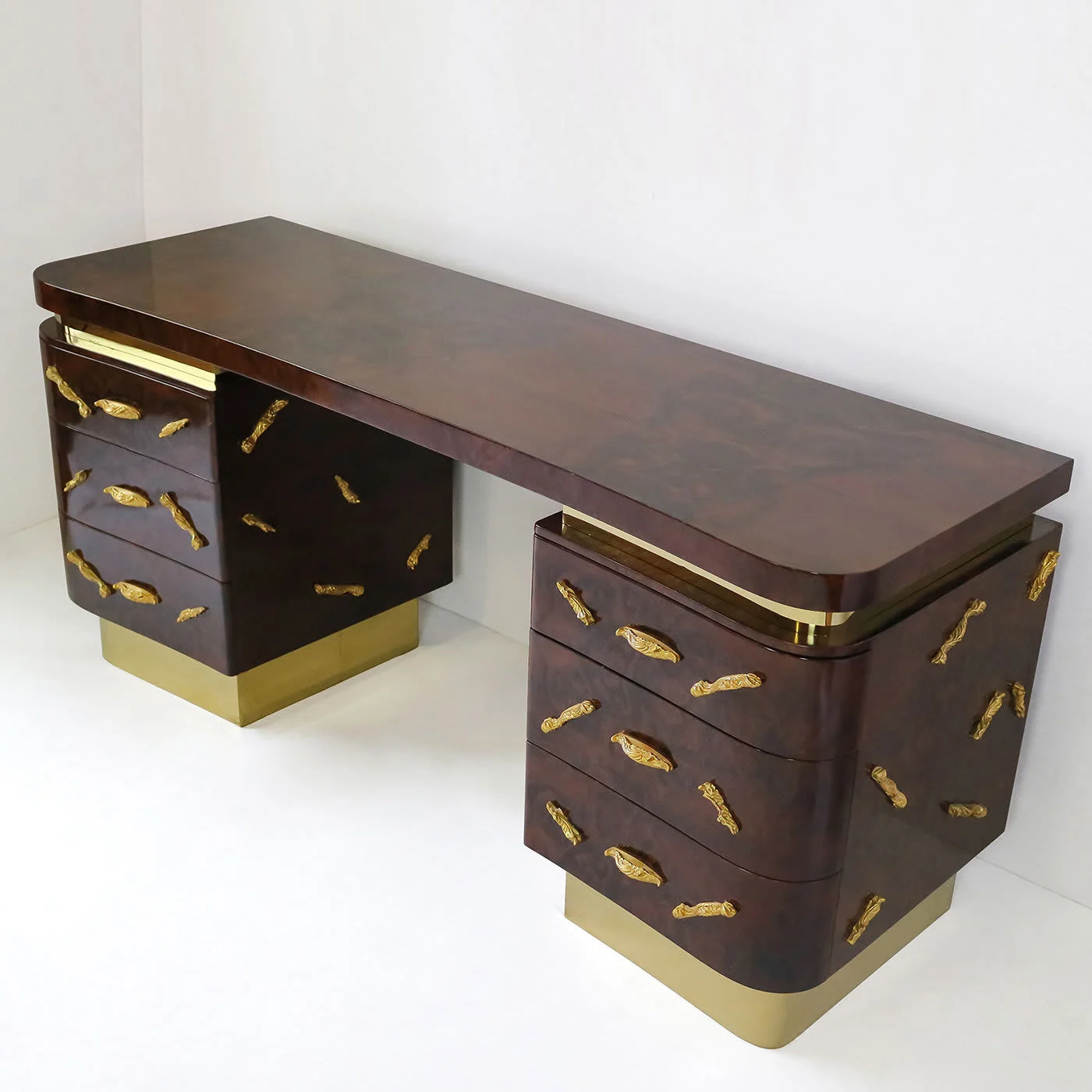 Mahogany Briar Root Writing Desk
