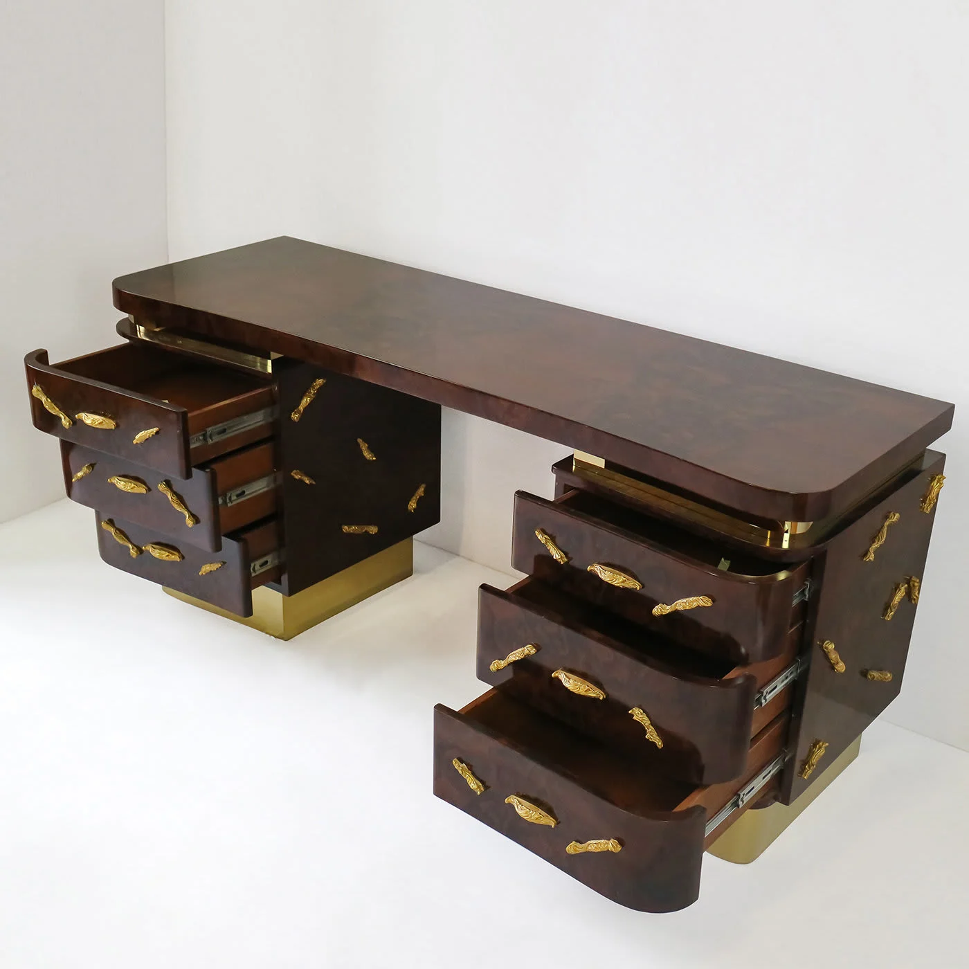 Mahogany Briar Root Writing Desk