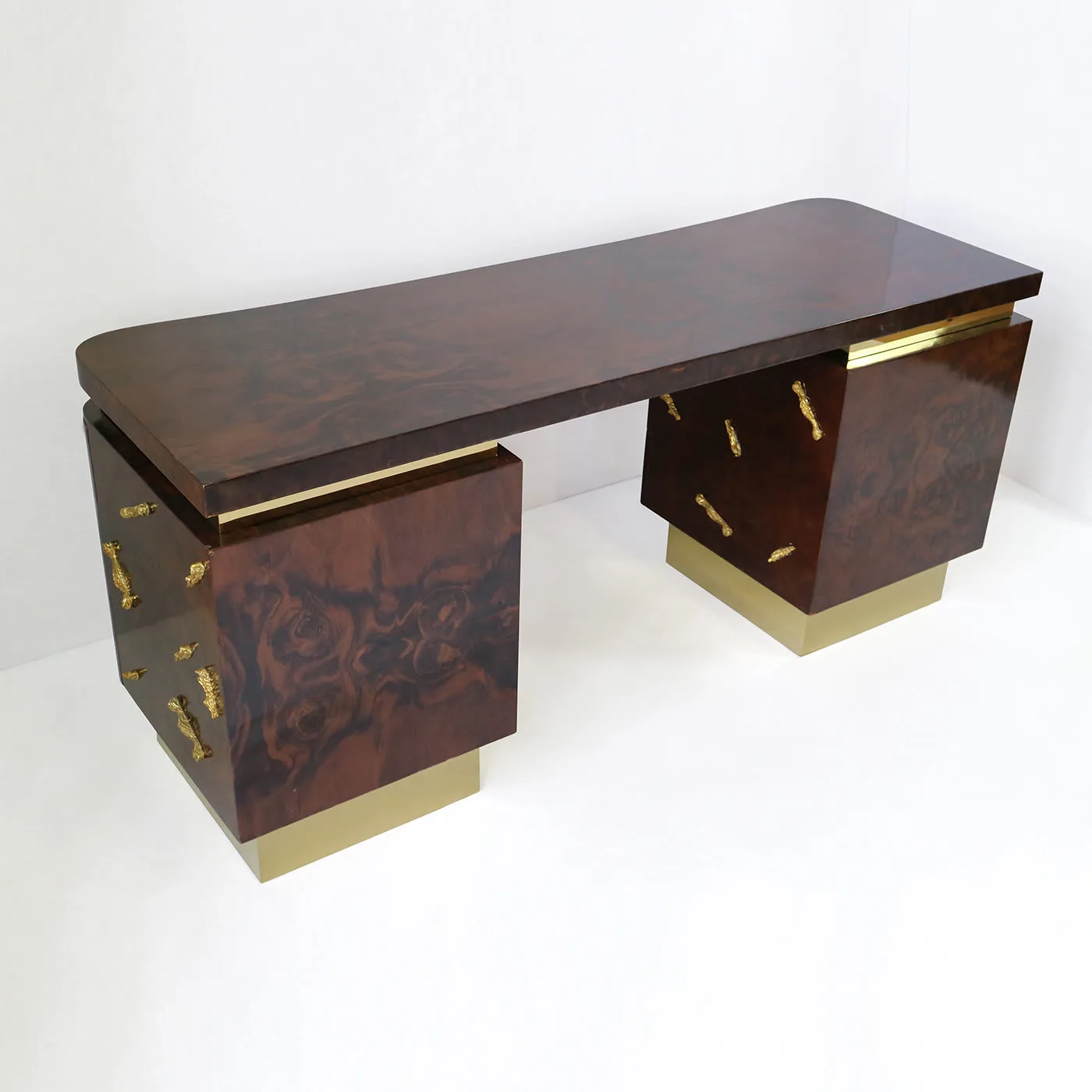 Mahogany Briar Root Writing Desk