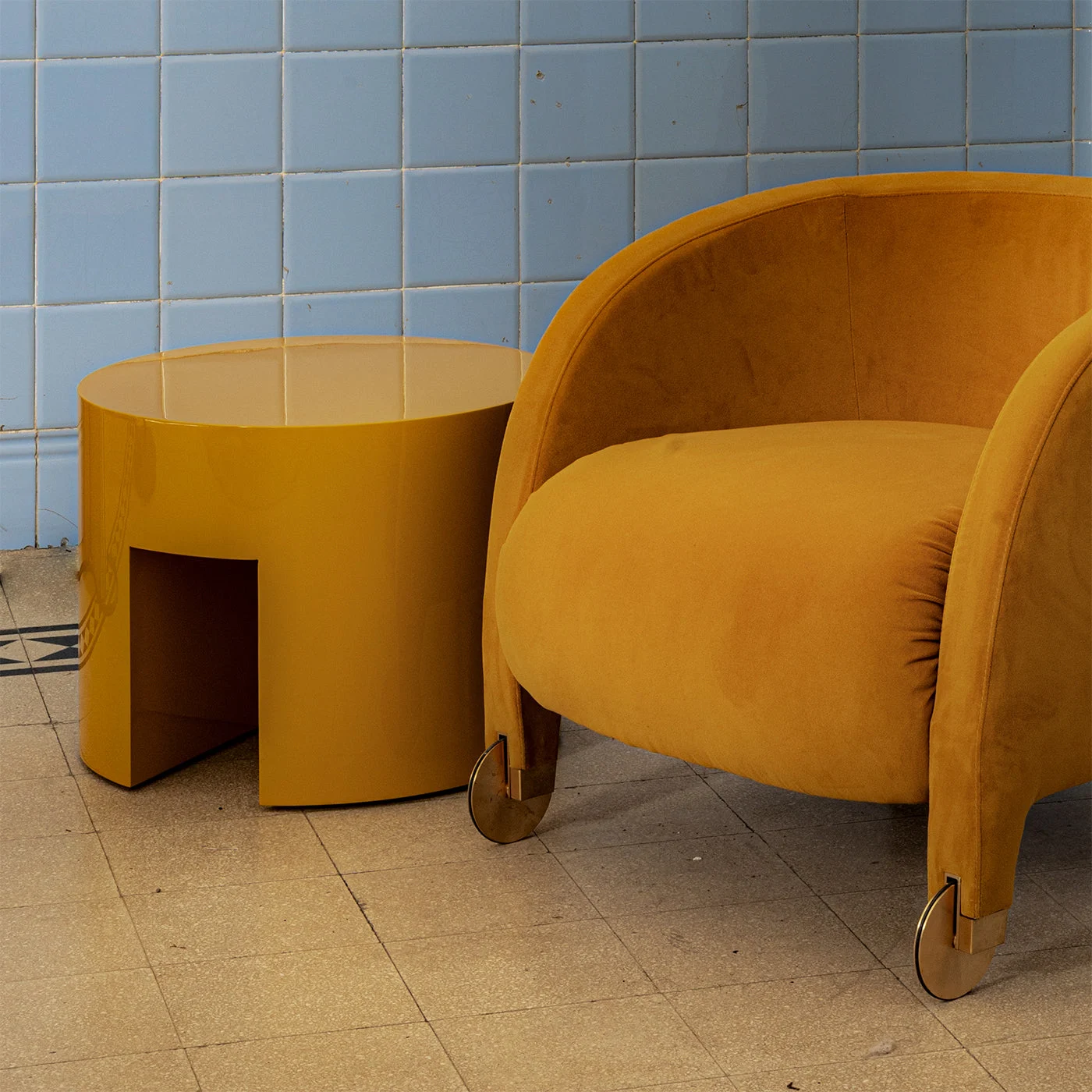 Maryland Honey Yellow Low Coffee Table