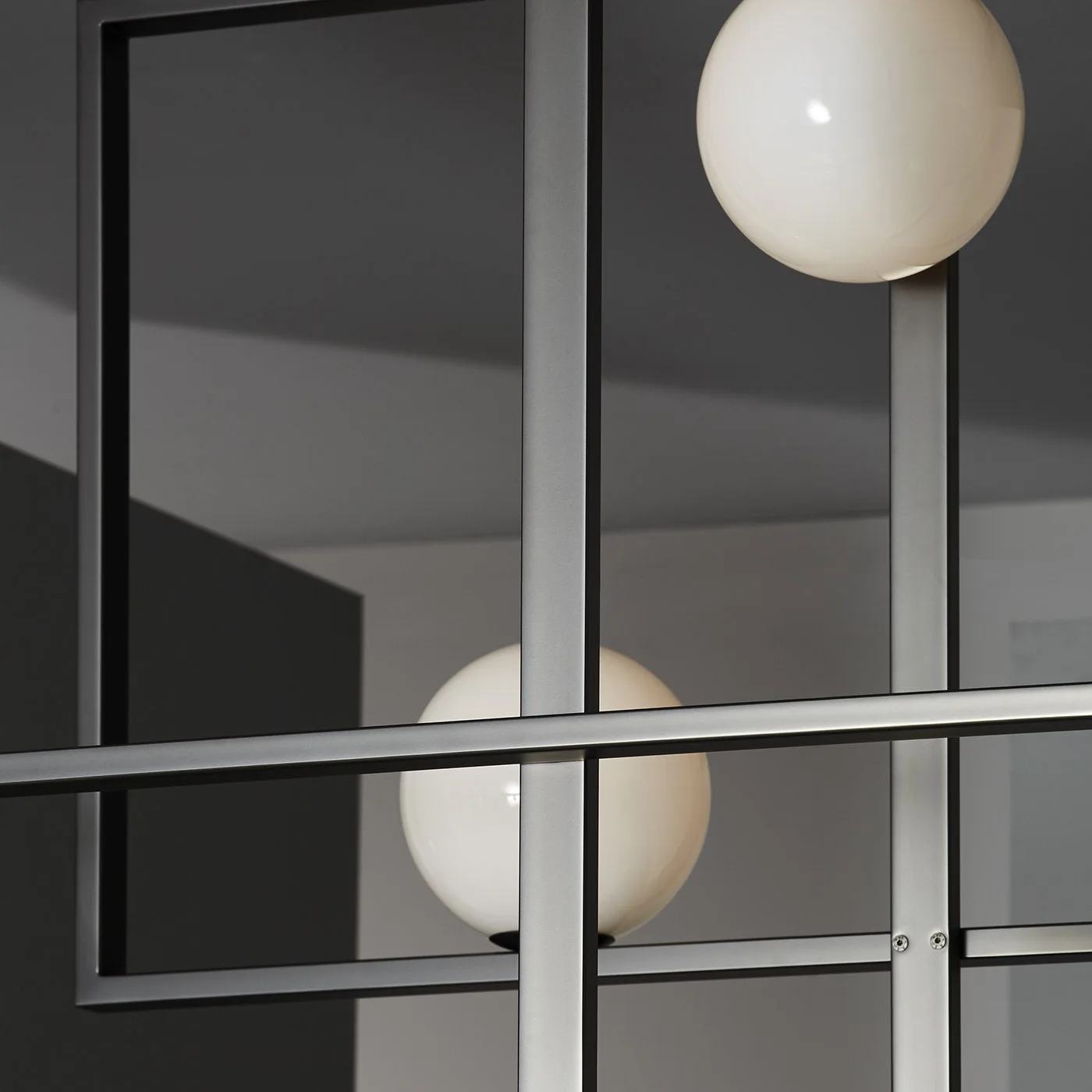 Matte Black Nickel Mondrian Statement Chandelier