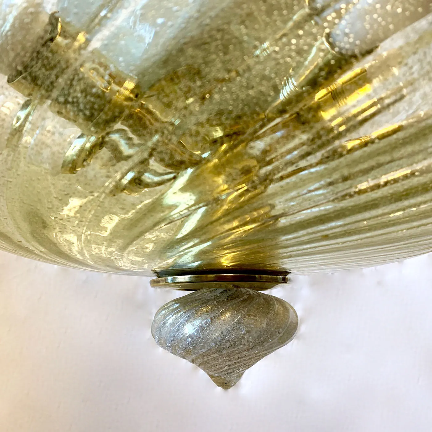 Mazzega 1970 Murano Glass Chandelier