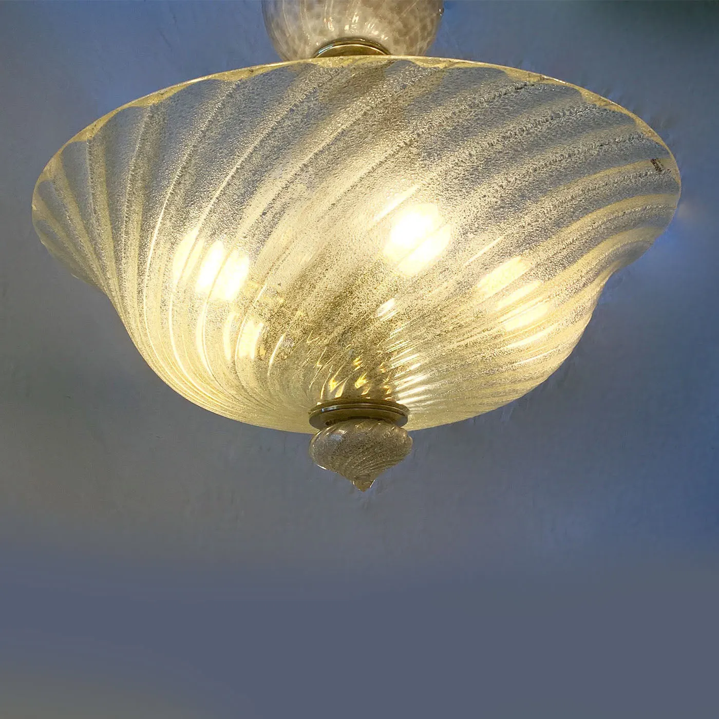 Mazzega 1970 Murano Glass Chandelier