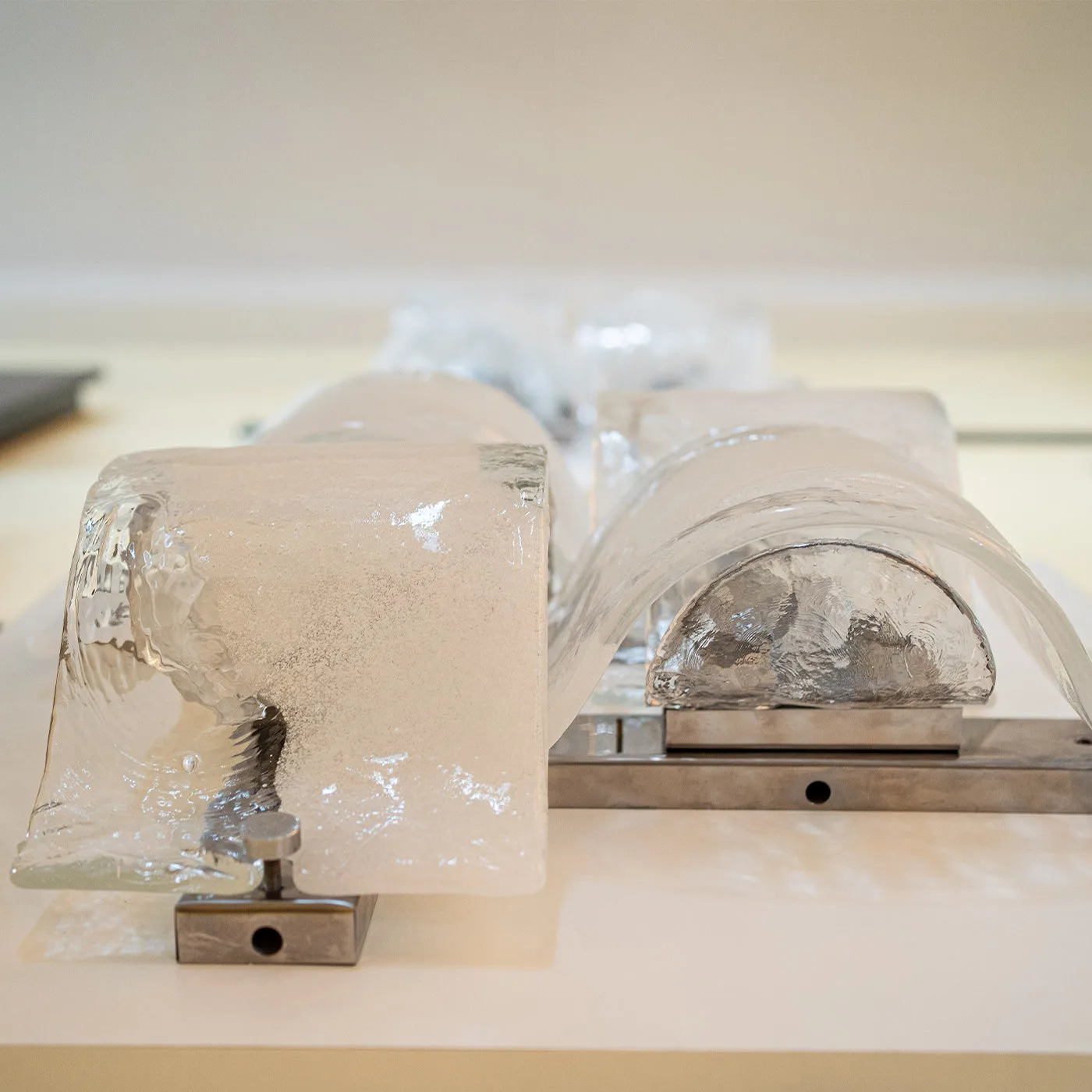 Mazzega Sculptural White Lighting Panel lp 276