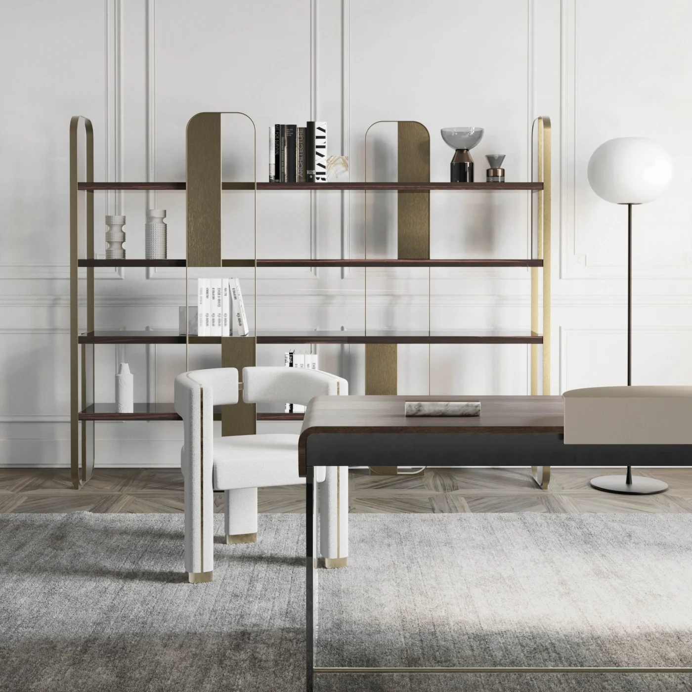 Mirage Fabric Chair With Armrest