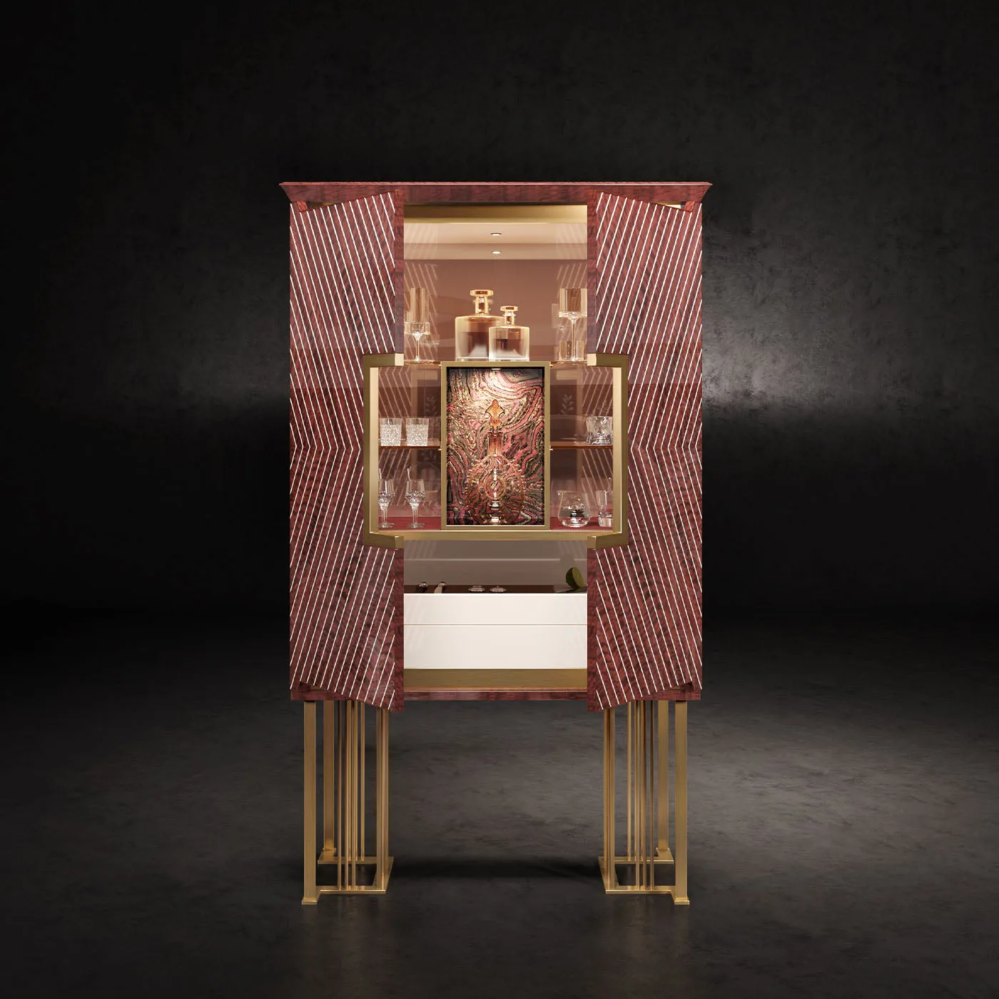 Mirto Marsala Red Frisè Drink Cabinet