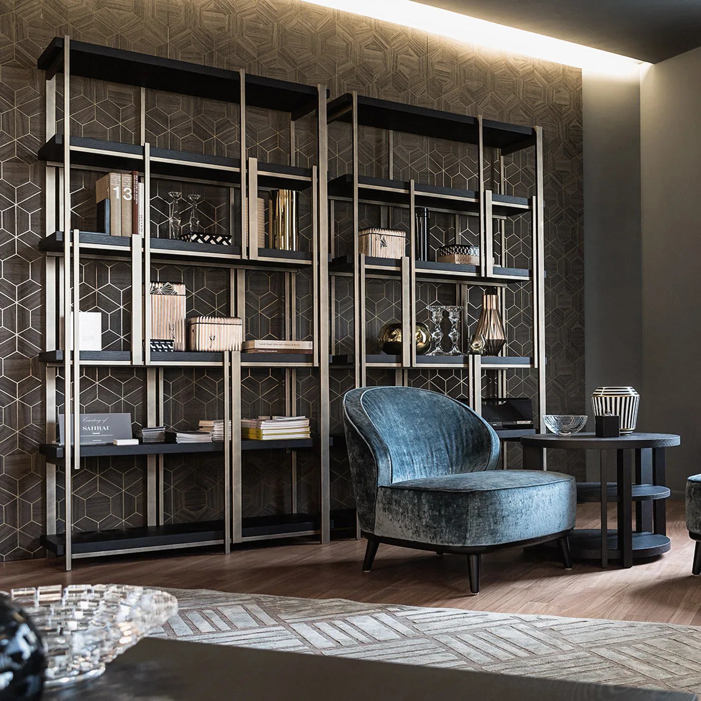 Mondrian 17 Metal Bookshelf by Massimiliano Raggi