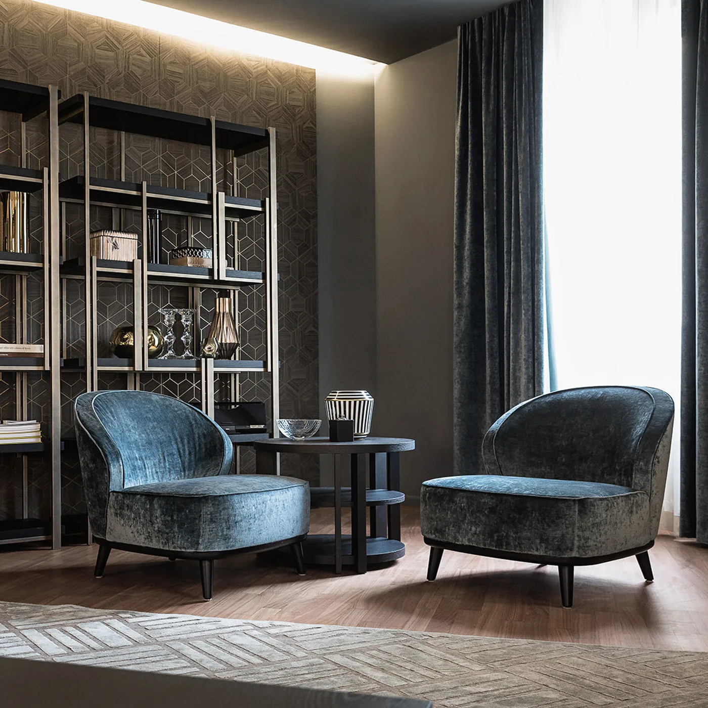 Mondrian 17 Metal Bookshelf by Massimiliano Raggi