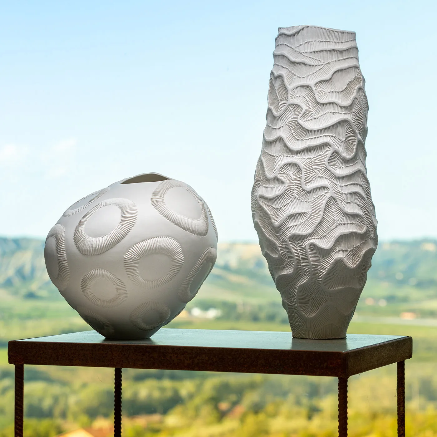 Monolite White Vase