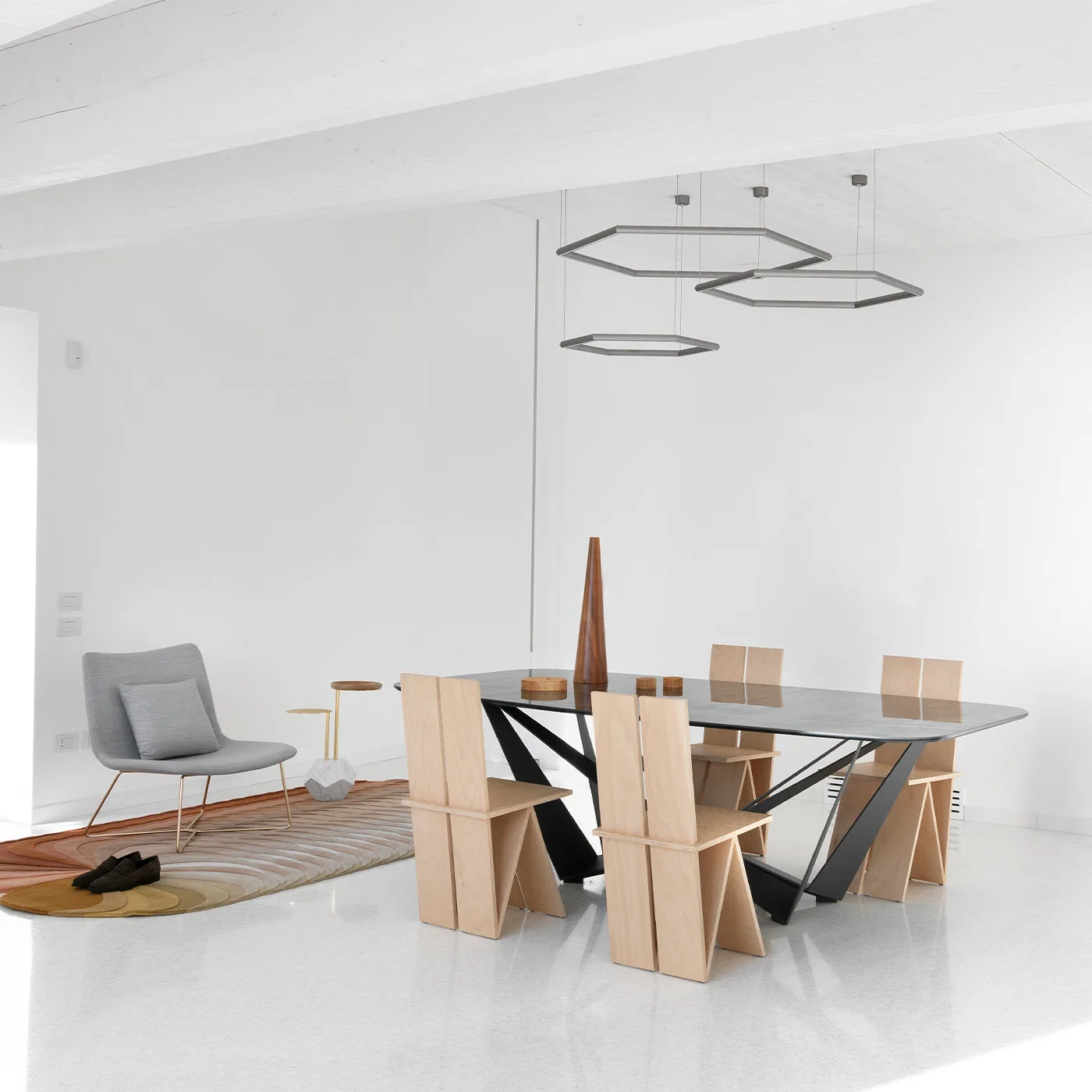 Mr Brown White Carrara Marble Base Accent Table