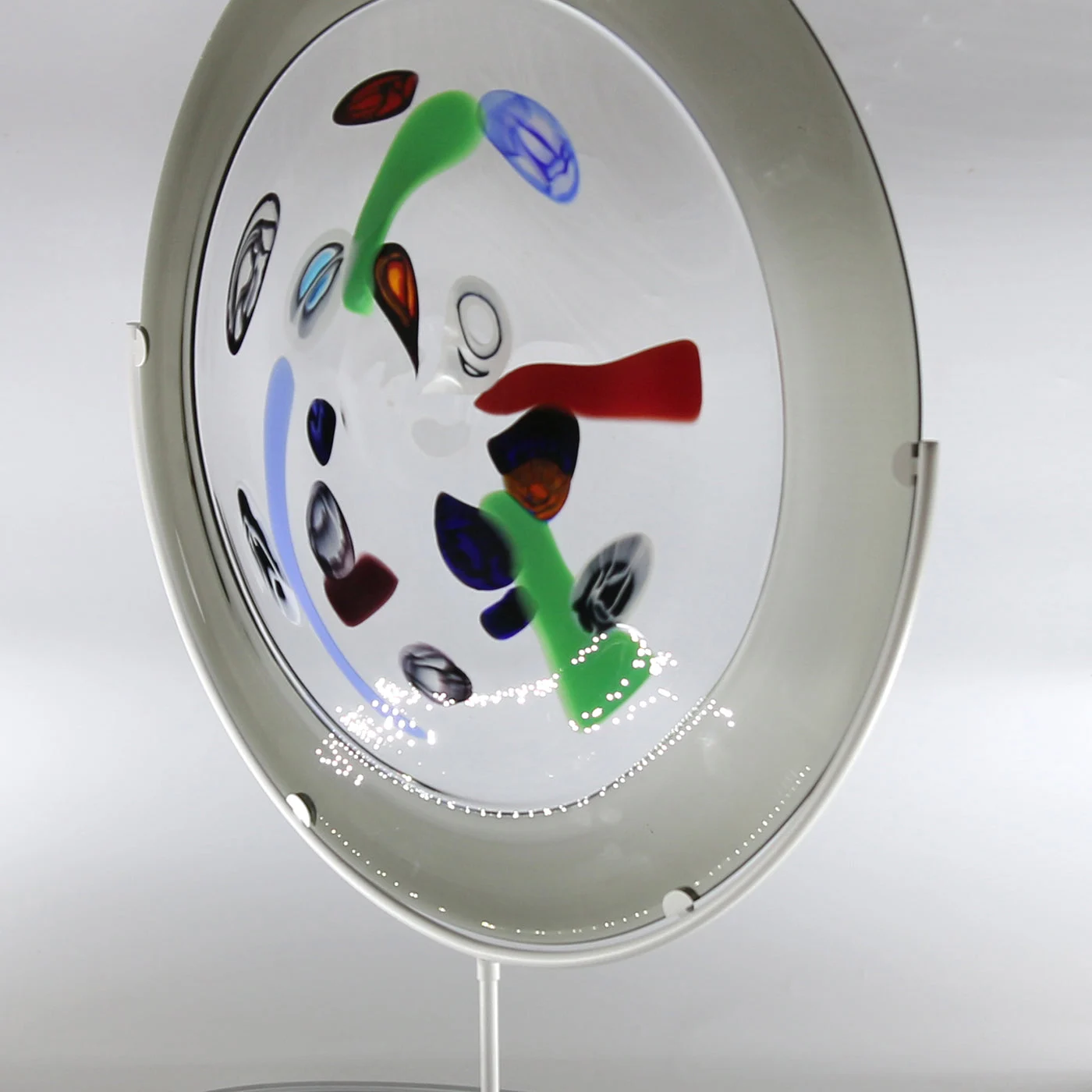 Murrine Decorative Plate With Pedestal