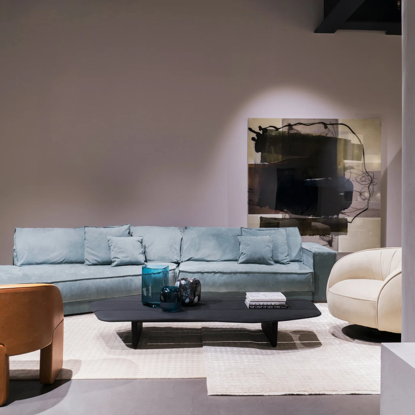 Nairobi Matte Sand-Blasted Black Ash Coffee Table