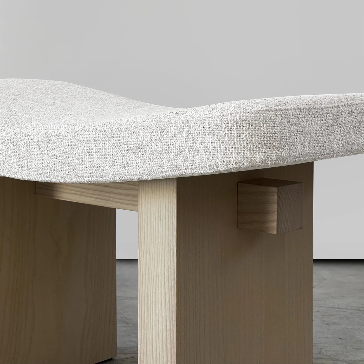 Nara Coco Desert Storm And White Oak Stool