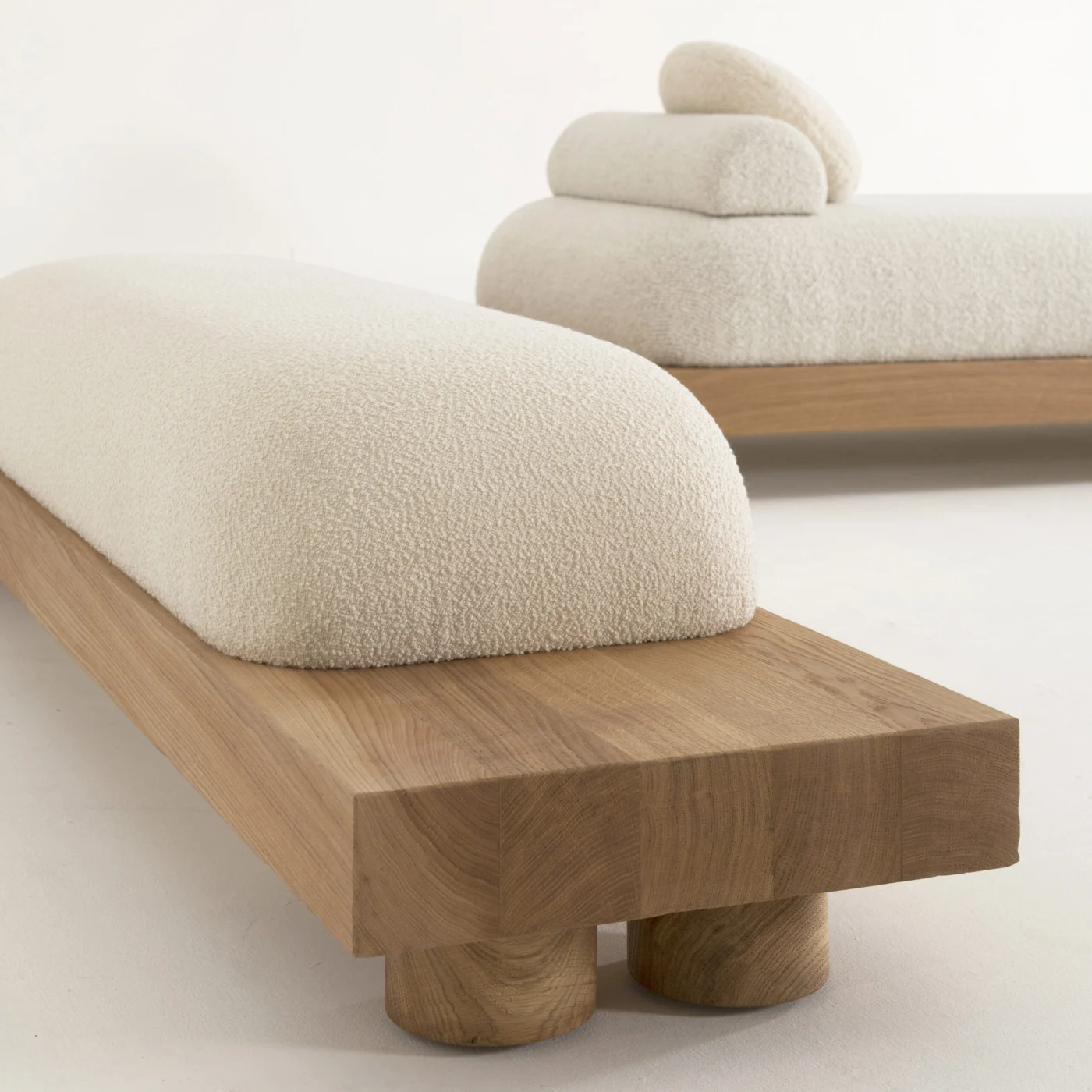 Nomad Bench With Side Tables