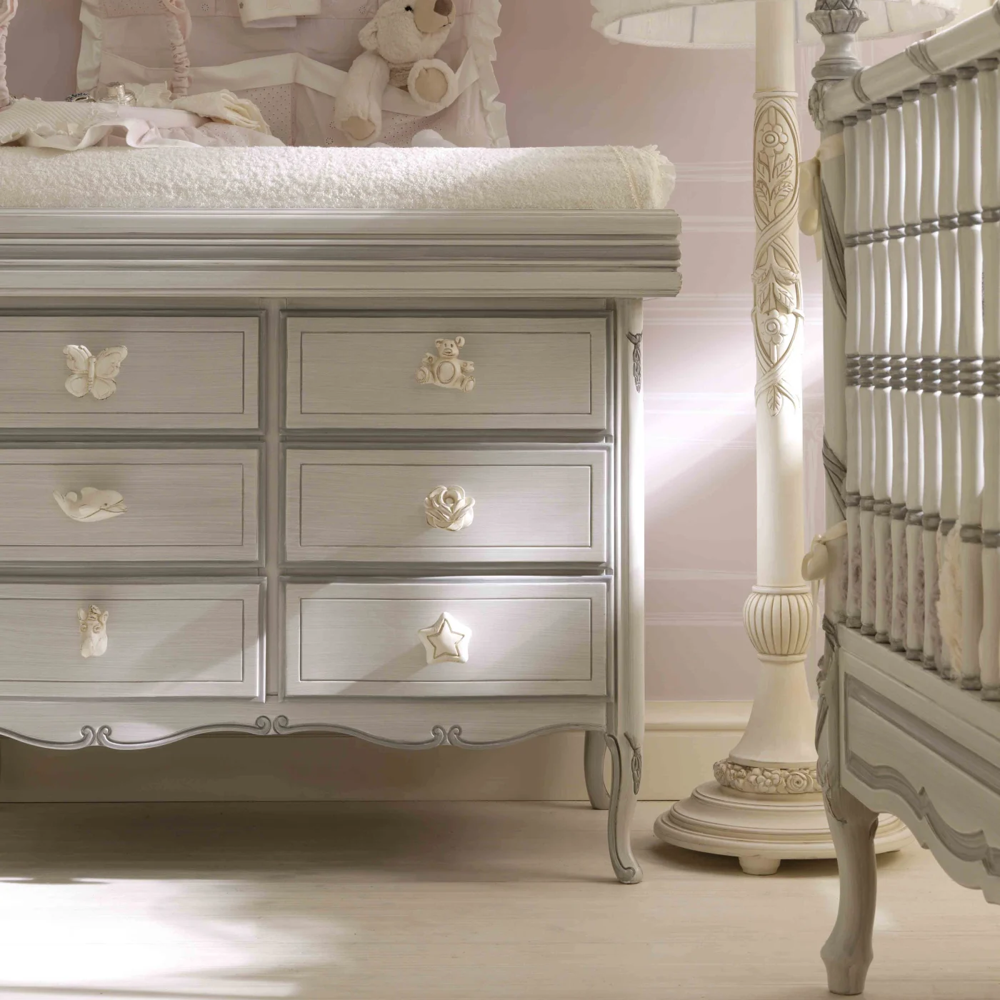 Notte Dresser With Animal Knobs