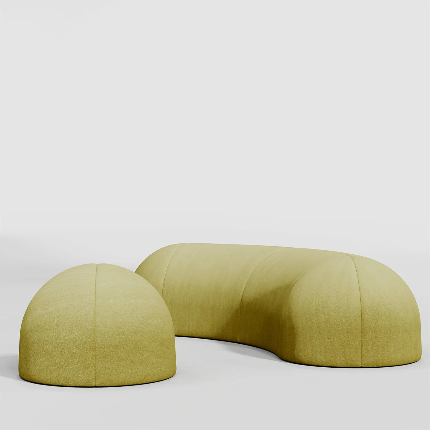 Nuba Cotton Limed Oak Pouf