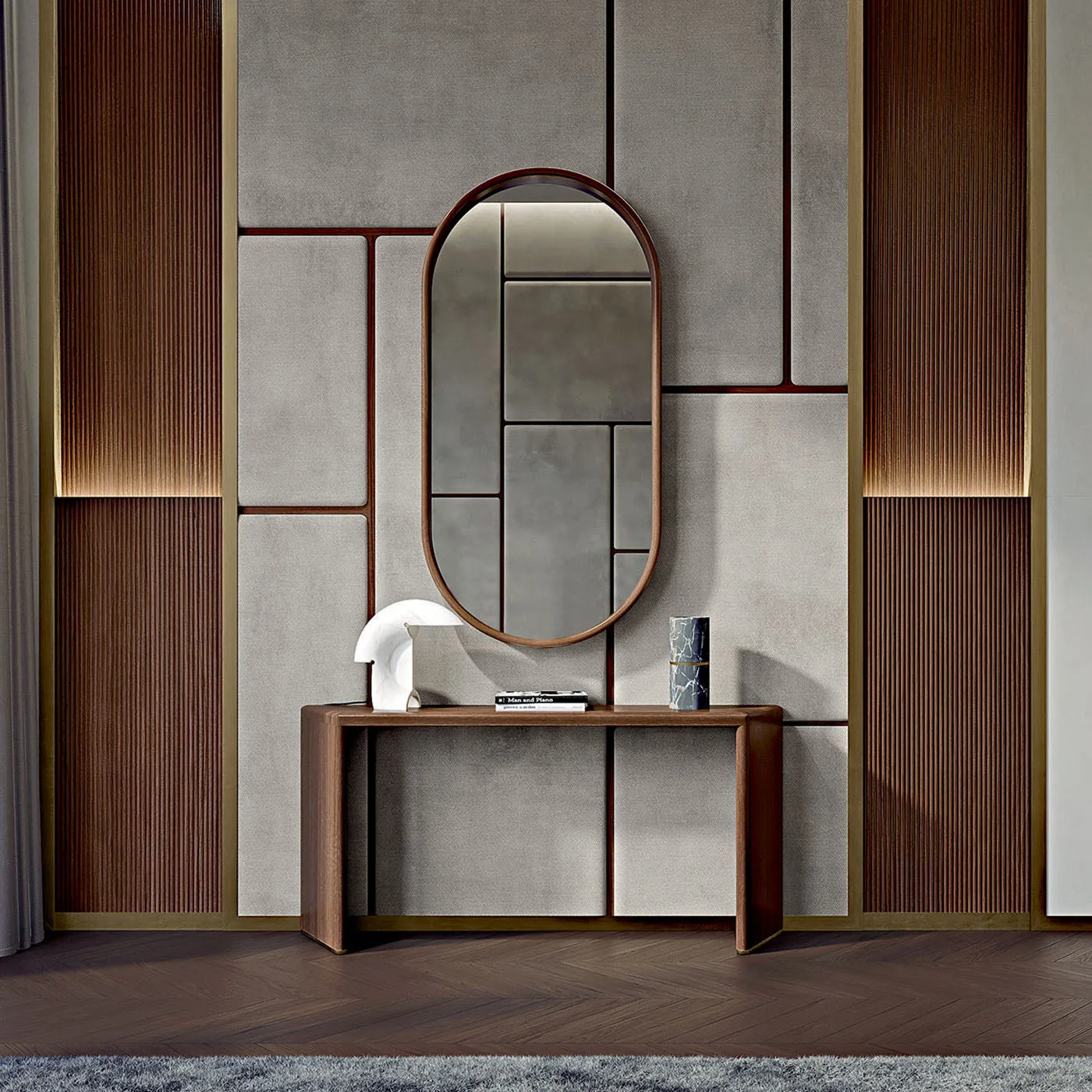 Opale American Walnut Console Table