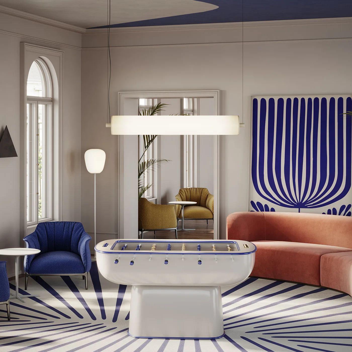 Oskar Glossy Perla Foosball Table