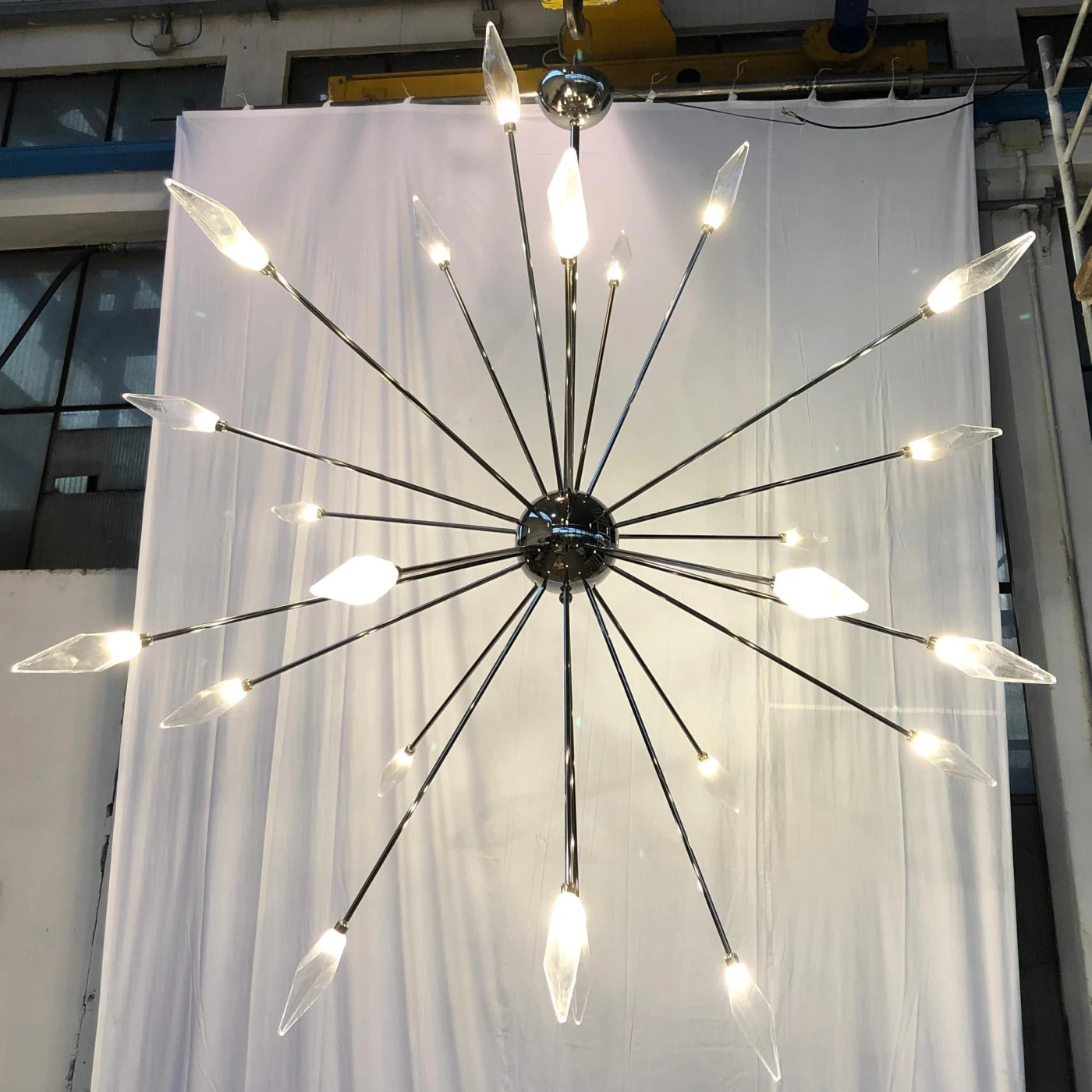 Oversized Polyhedron Sputnik Chandelier