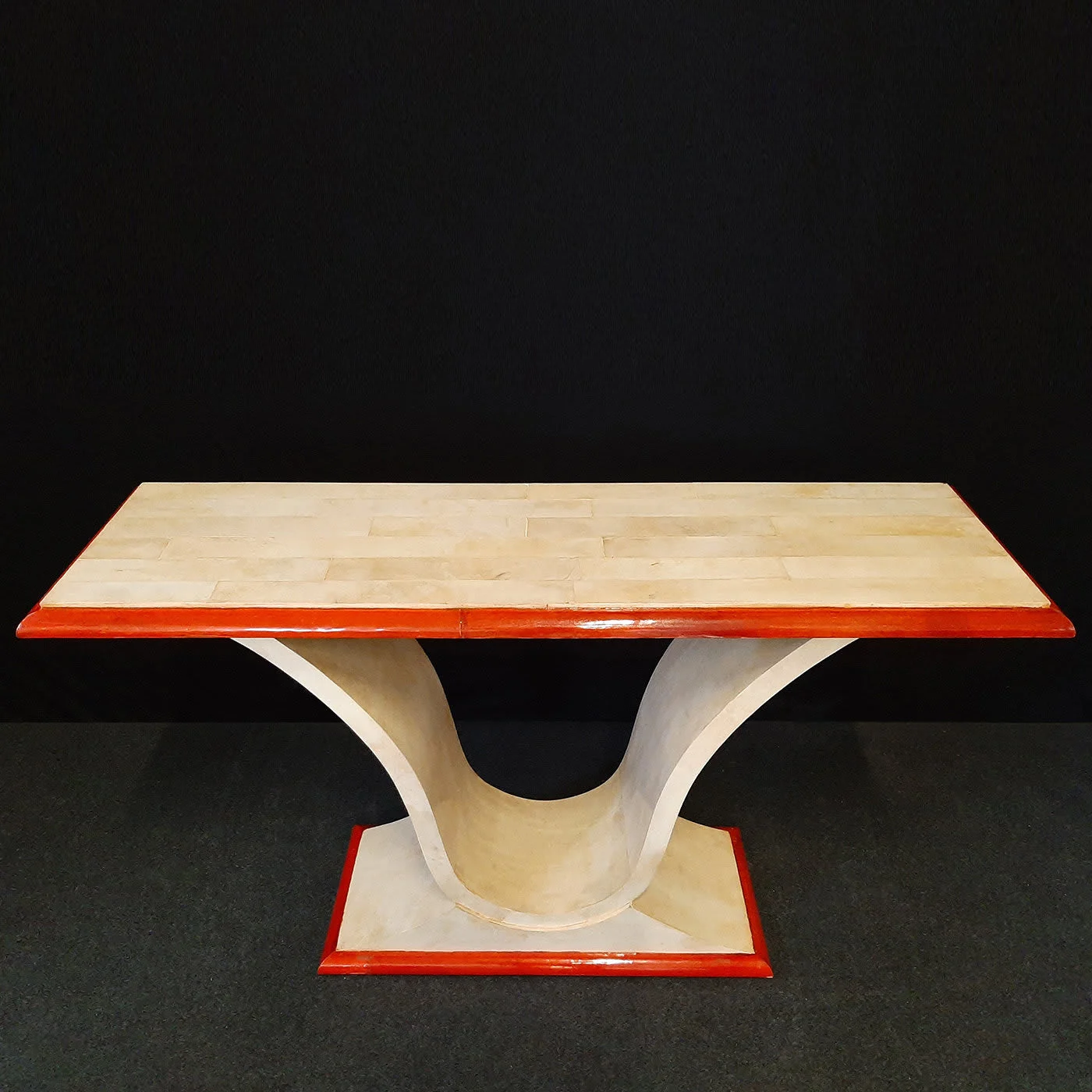 PLM-0086 Red Ivory Parchment Console