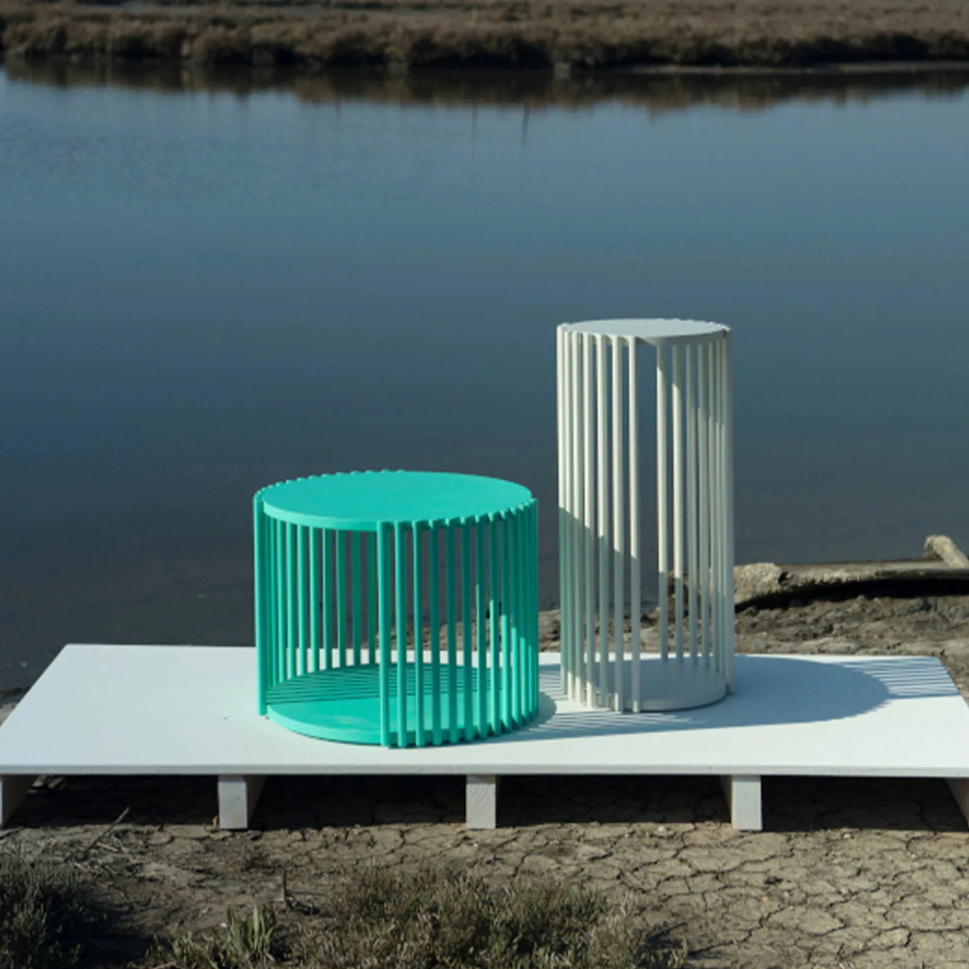 Palafitte Low Green Coffee Table