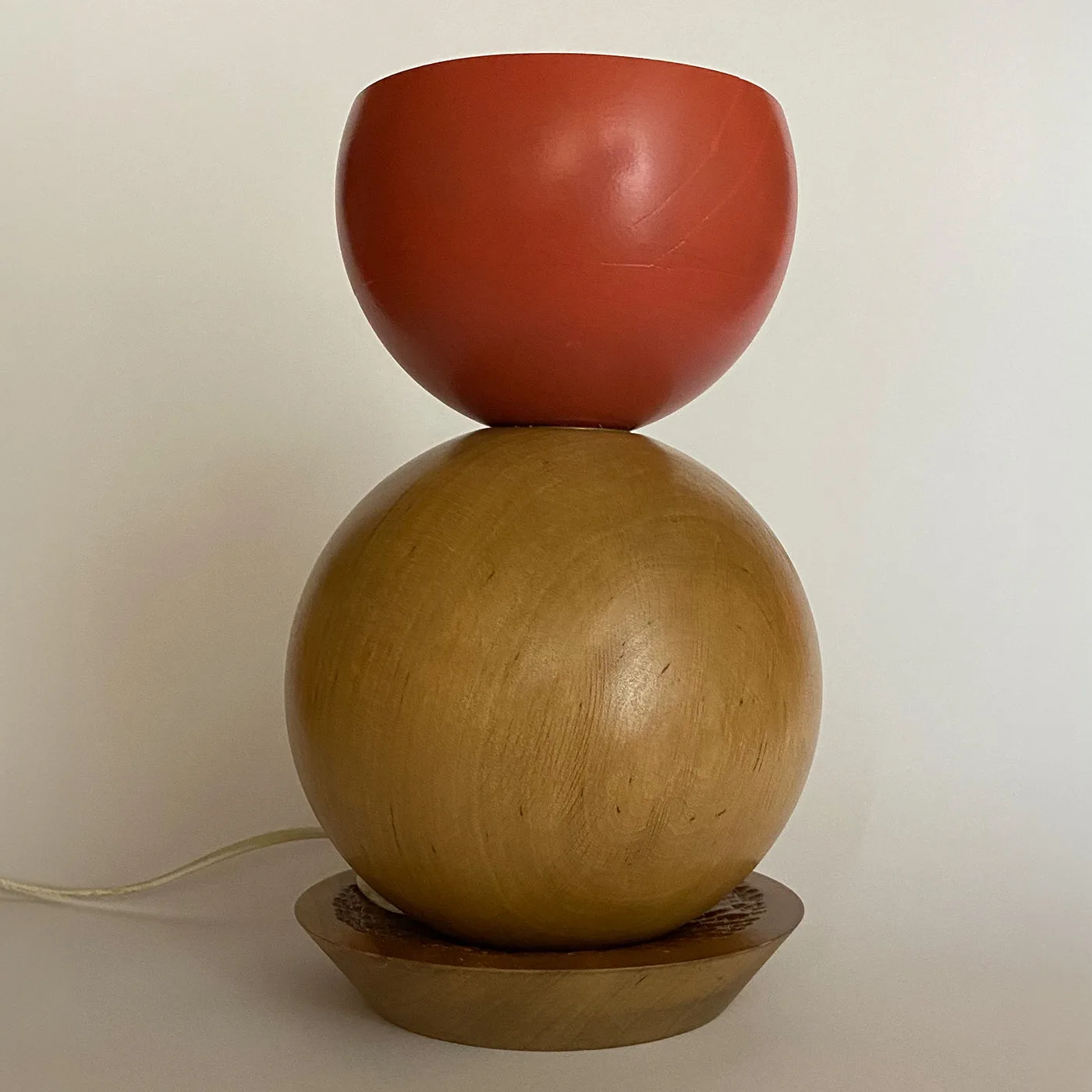 Palla di Neve Polychrome Wooden Table Lamp