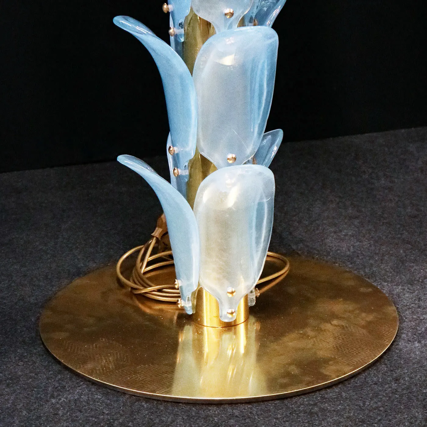 Palma Light Blue Floor Lamp