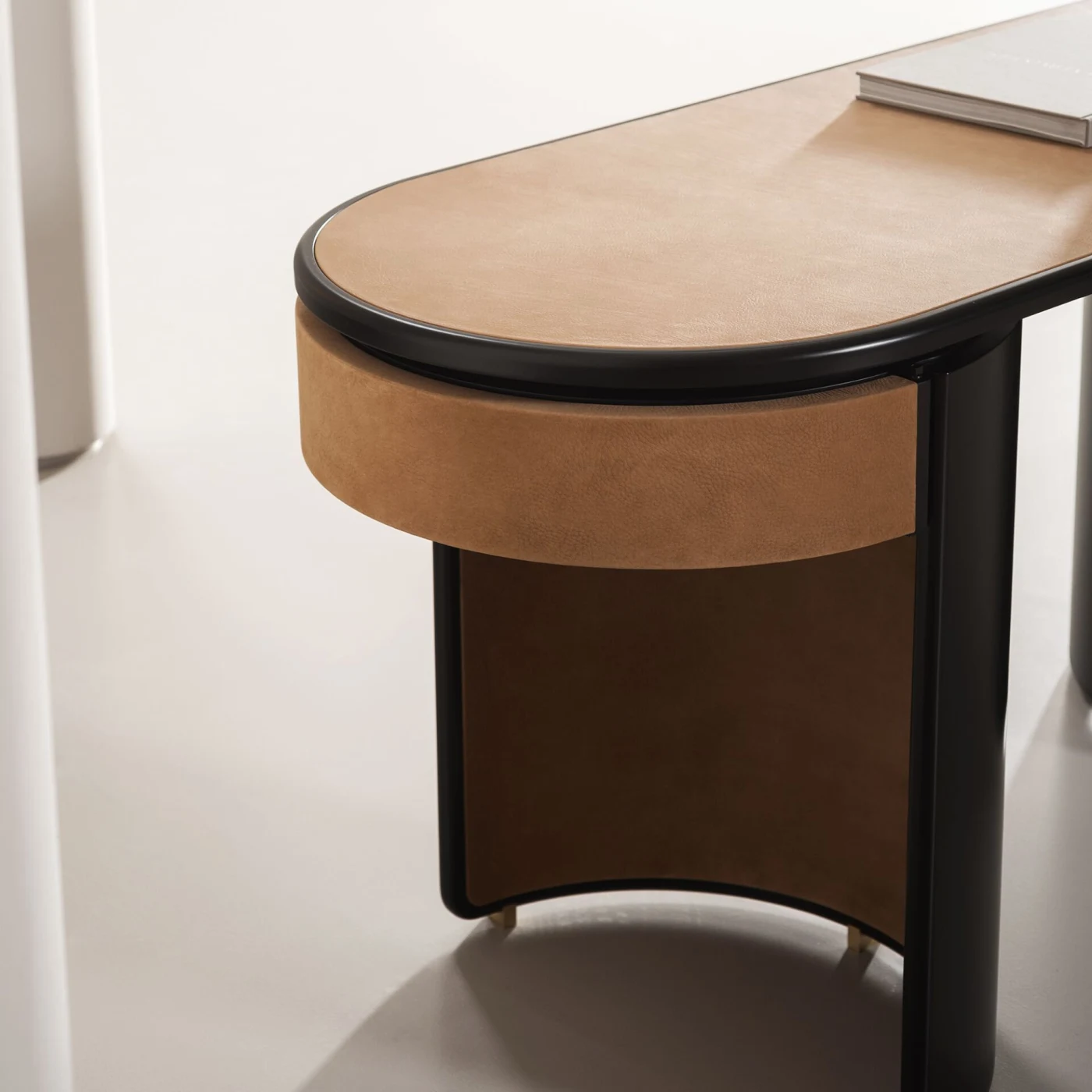 Parsec Matte Black Secretary Desk By Pietro Russo