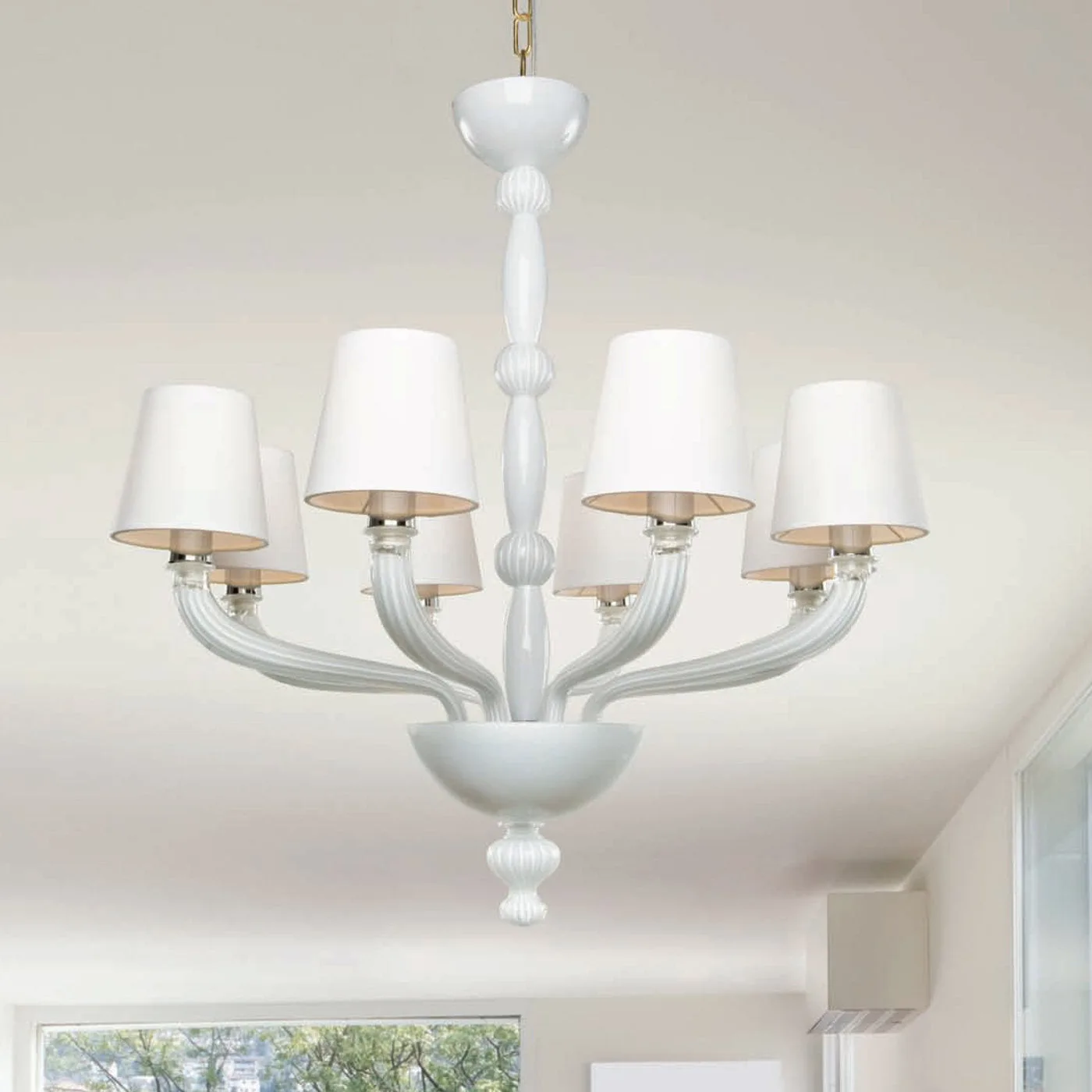 Partecipazio White Chandelier