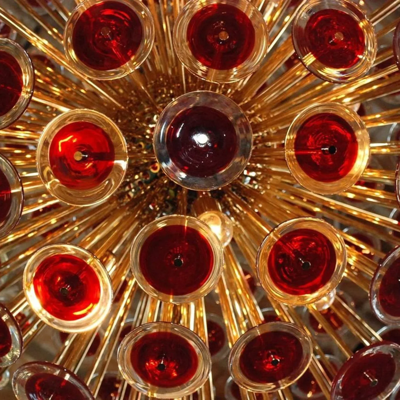 Pink Disco Sputnik Chandelier