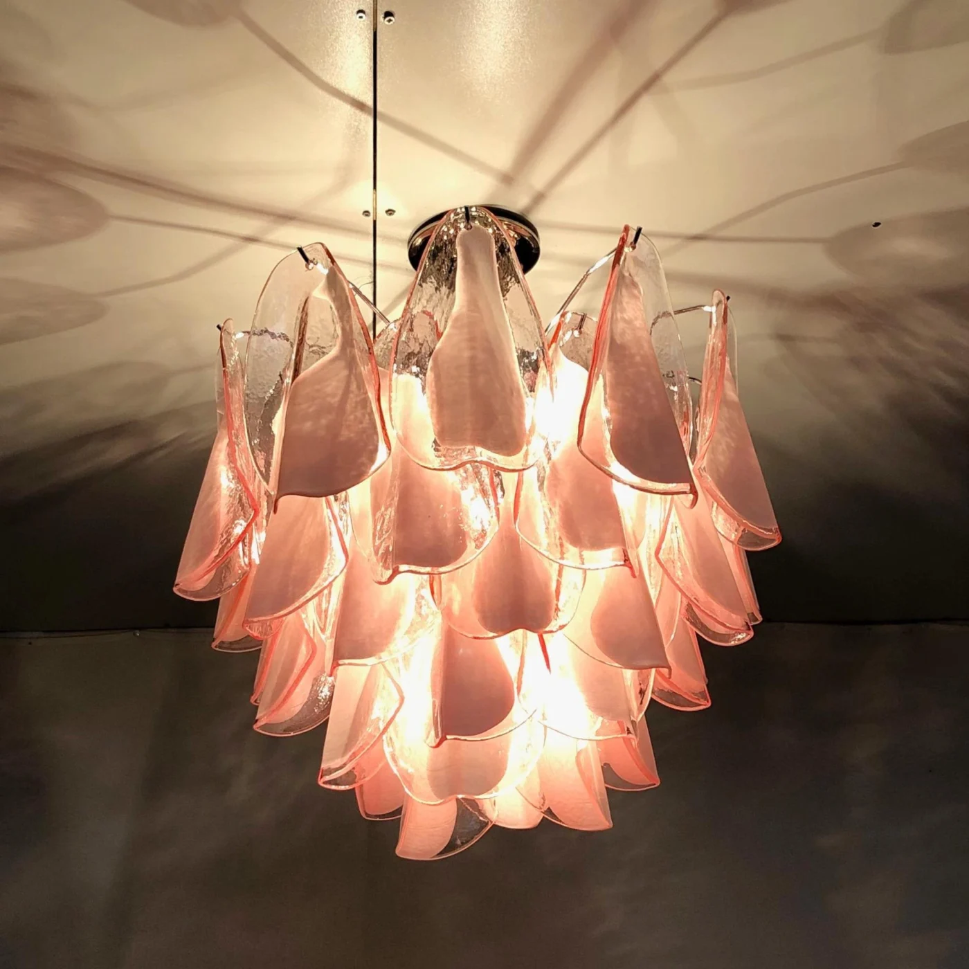 Pink Rondine Chandelier