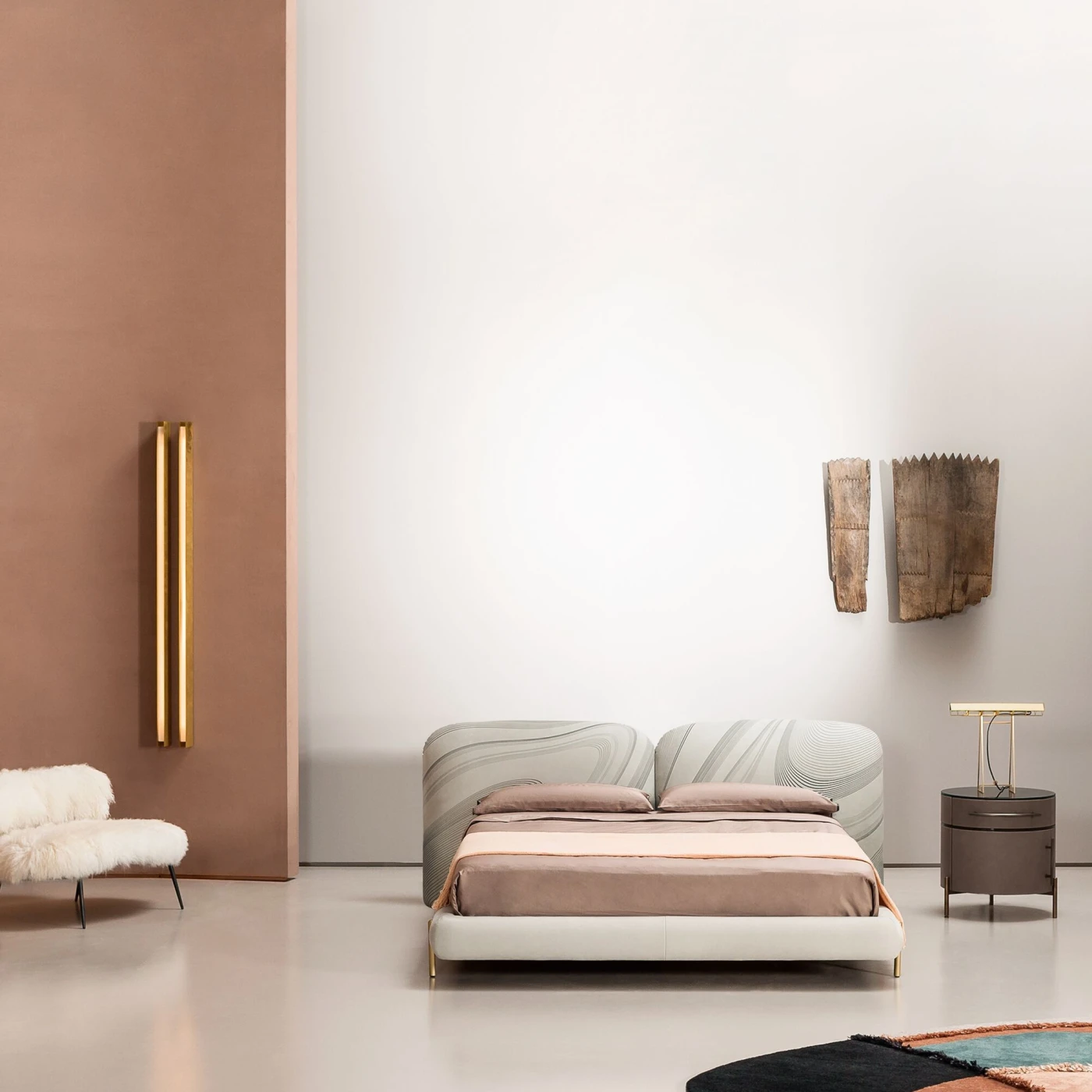 Plisse Bedside Table By Draga & Aurel