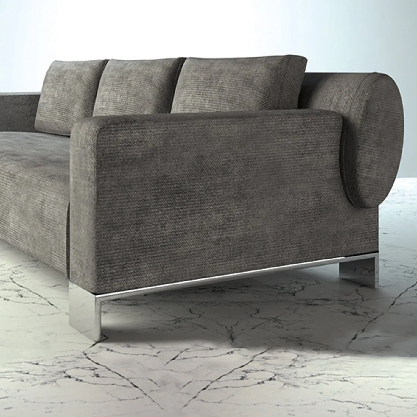 Pollock Grey Sofa by Giannella Ventura
