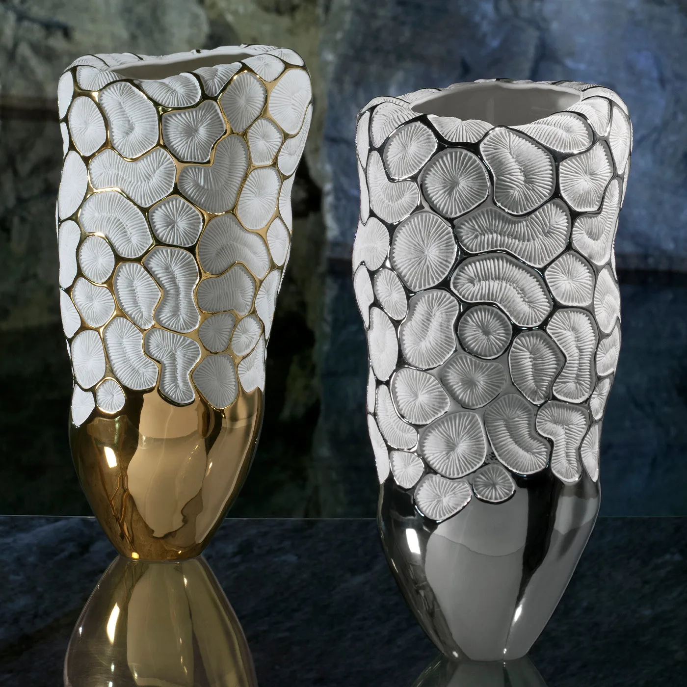 Poseidon Platinum Vase