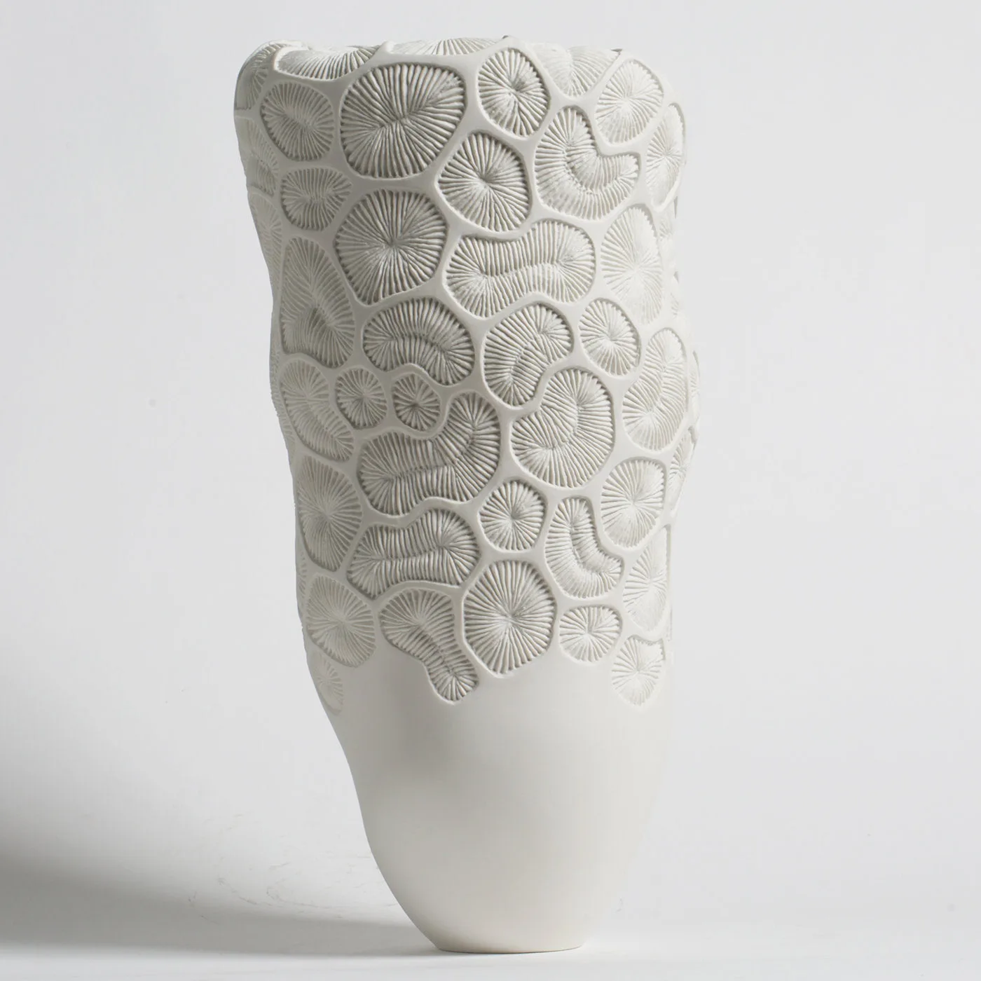 Poseidon White Vase