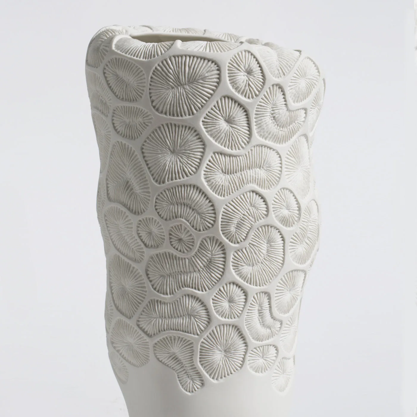 Poseidon White Vase